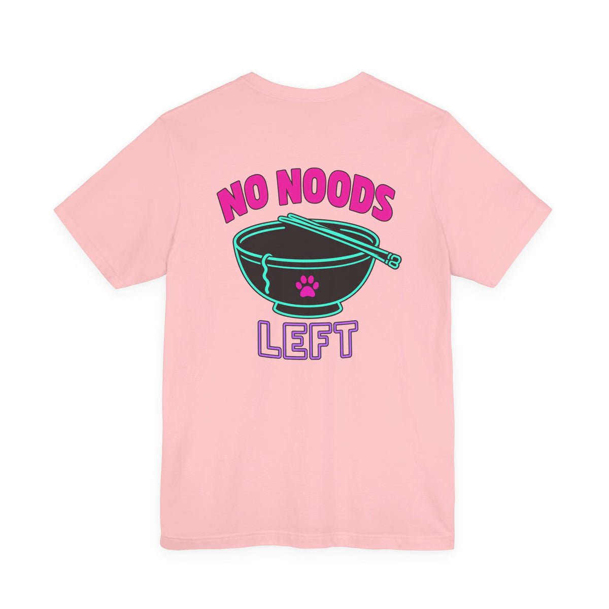 Funny Cat Meme Tee – Send Noods Neon Ramen Cat Shirt