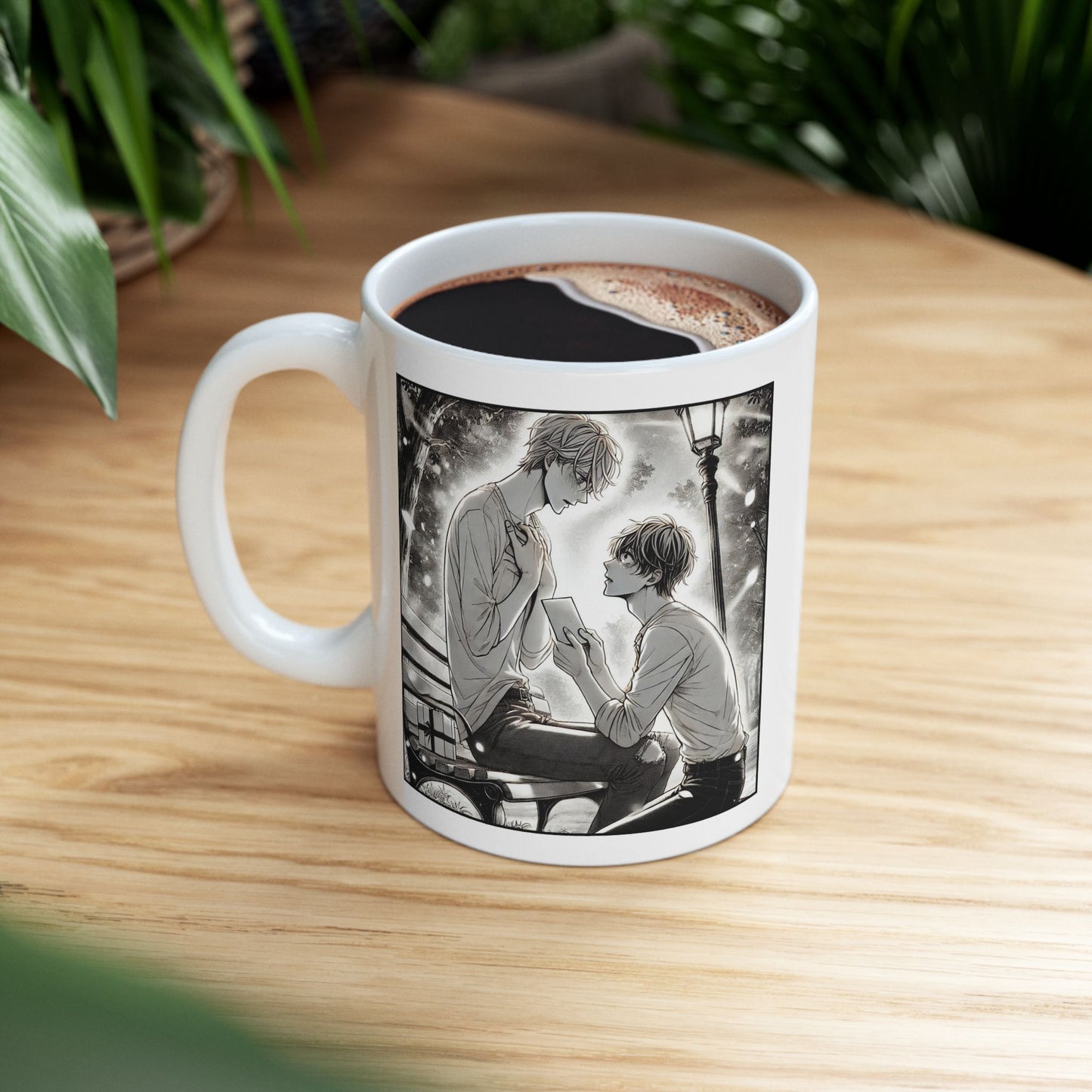 Yaoi BL Mug – Emotional Manga-Style Proposal Coffee Cup, LGBTQ Romance Gift for Boys’ Love Fans and Gay Anime Readers