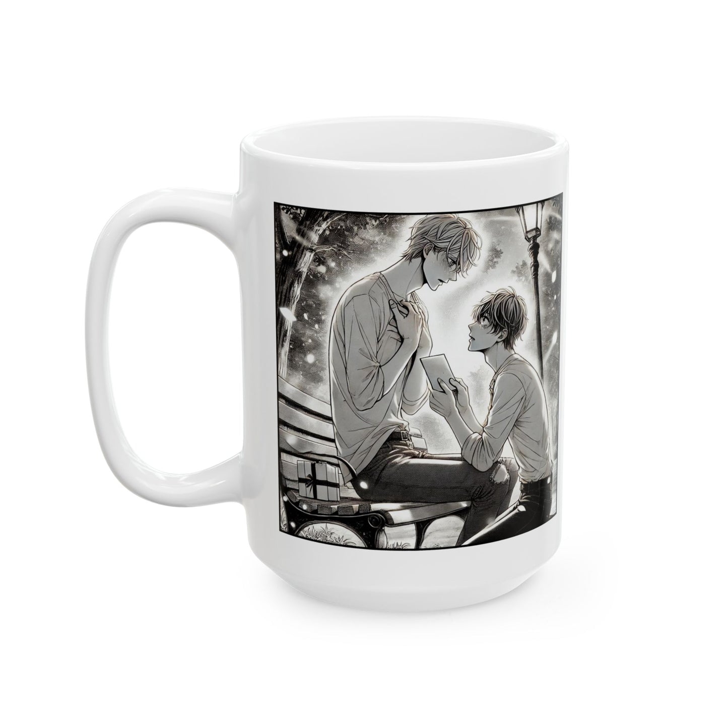 Yaoi BL Mug – Emotional Manga-Style Proposal Coffee Cup, LGBTQ Romance Gift for Boys’ Love Fans and Gay Anime Readers