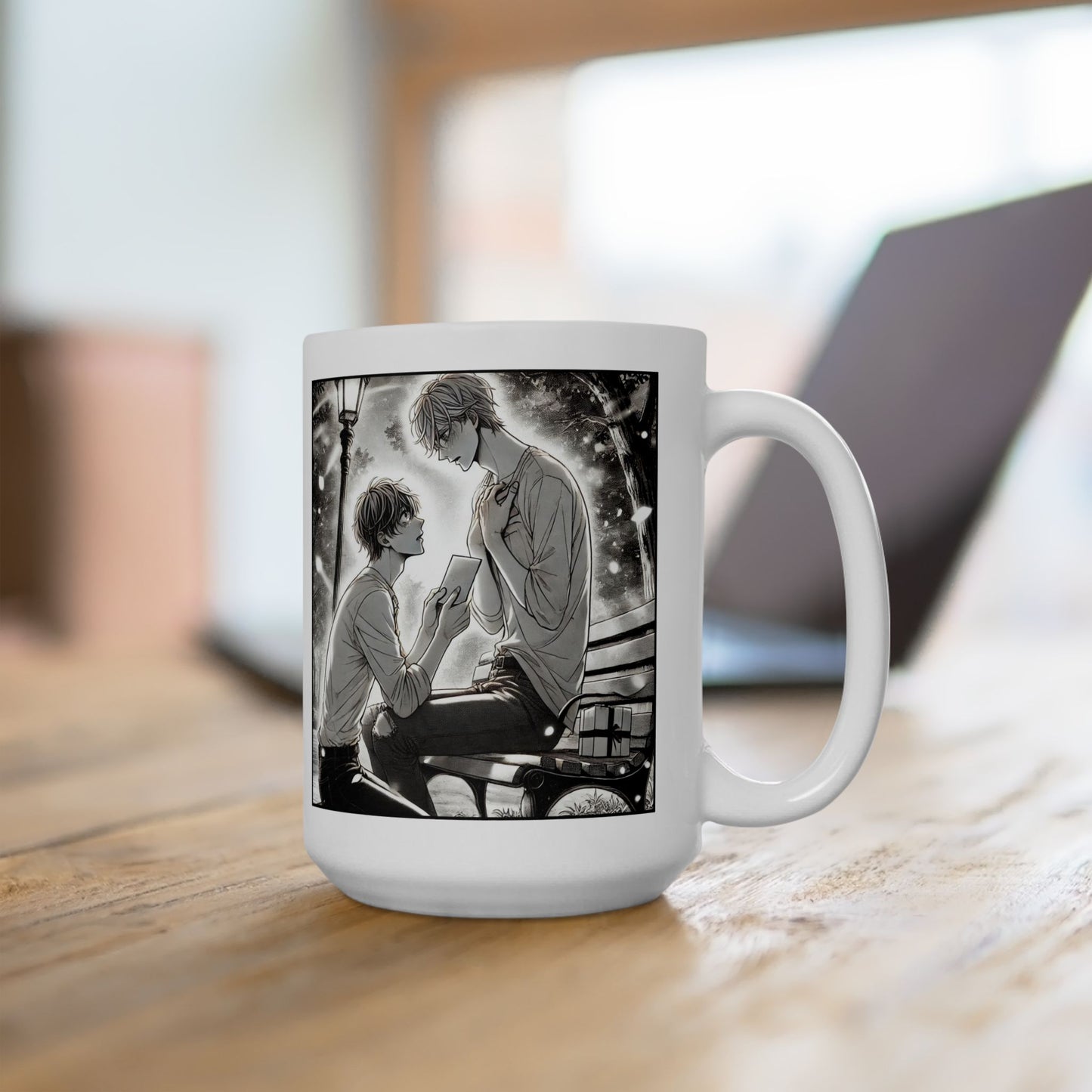 Yaoi BL Mug – Emotional Manga-Style Proposal Coffee Cup, LGBTQ Romance Gift for Boys’ Love Fans and Gay Anime Readers