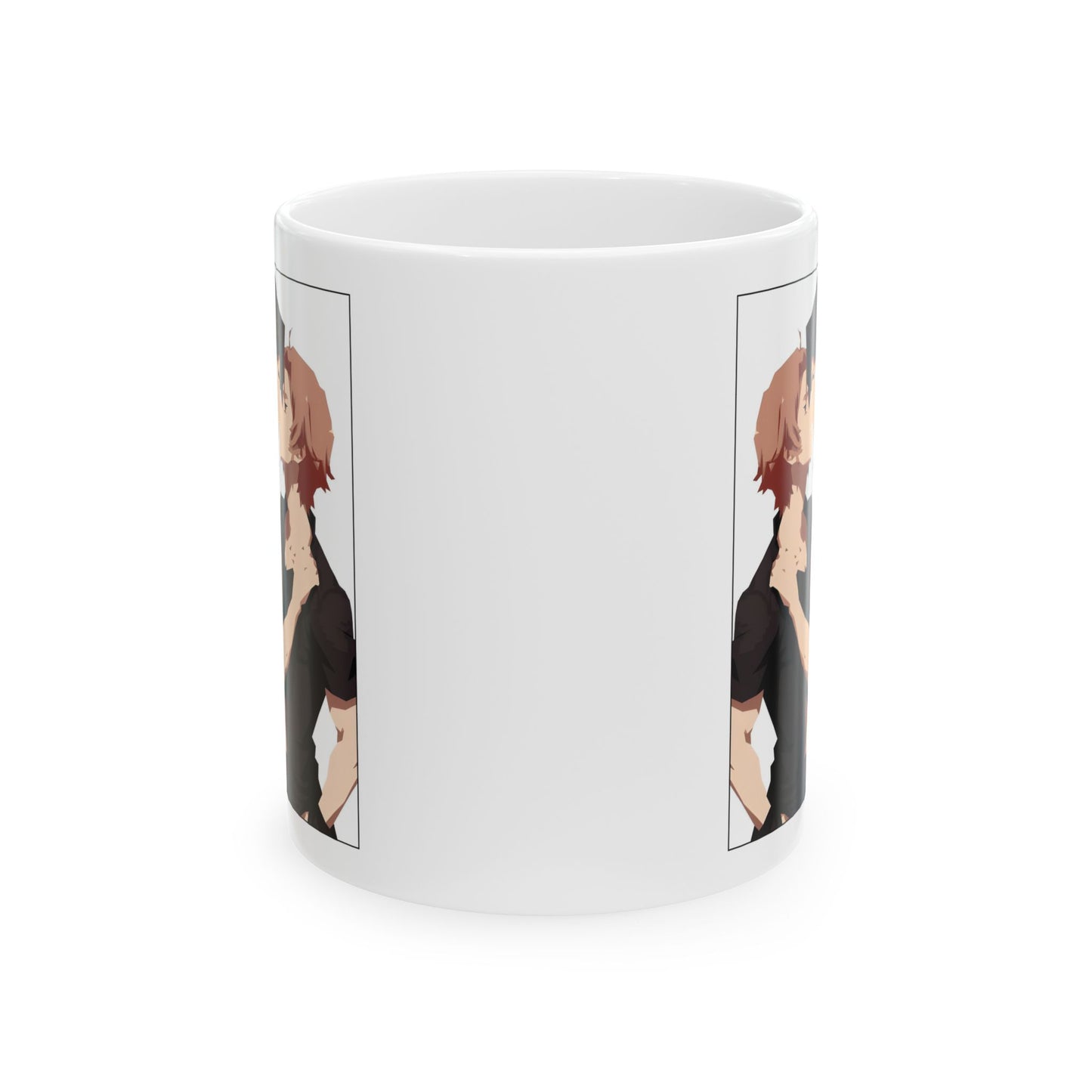 Yaoi Romance Mug – Bold BL Boys Love Cup, Intimate Anime Kanji Design for LGBTQ Fans and Emotional Otaku