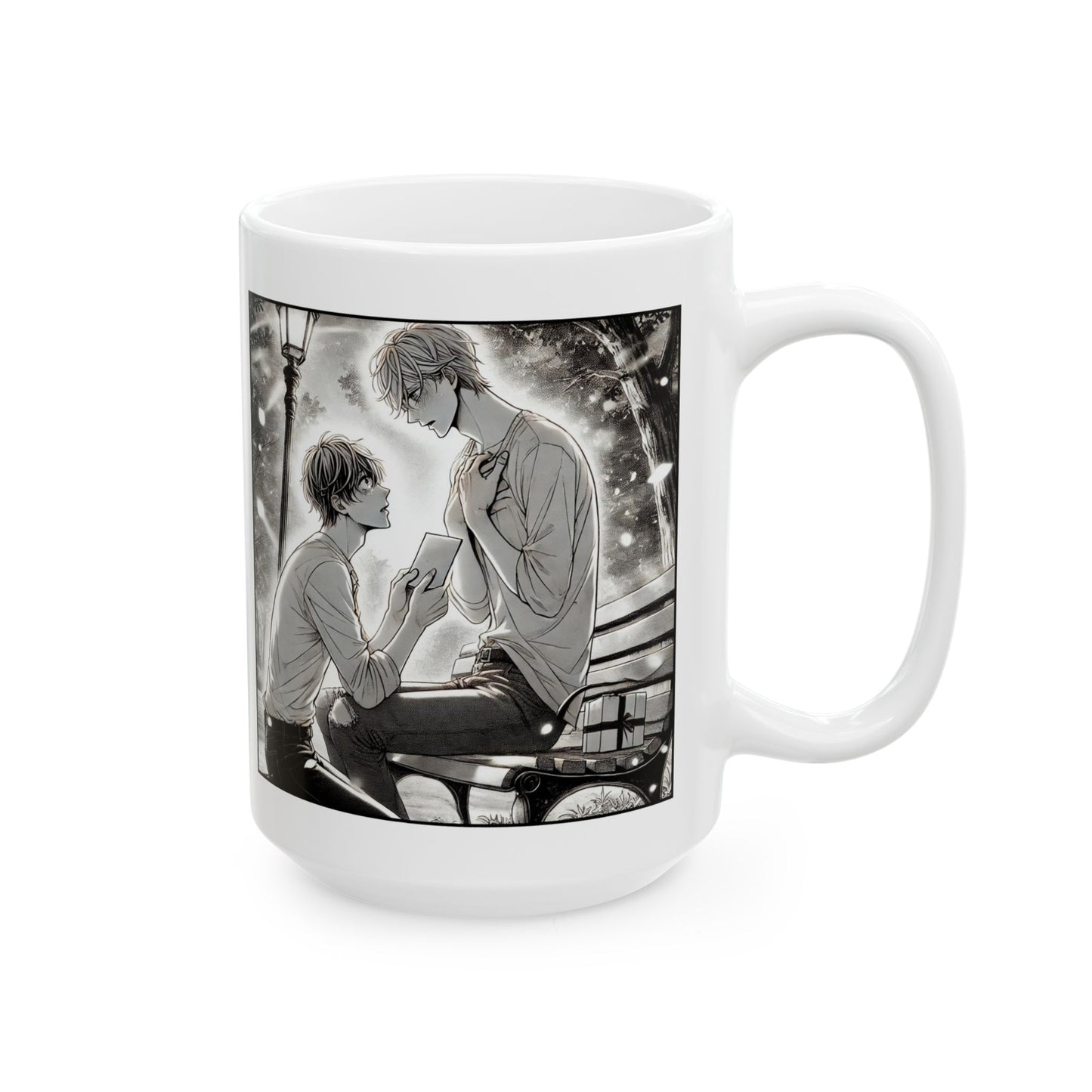 Yaoi BL Mug – Emotional Manga-Style Proposal Coffee Cup, LGBTQ Romance Gift for Boys’ Love Fans and Gay Anime Readers