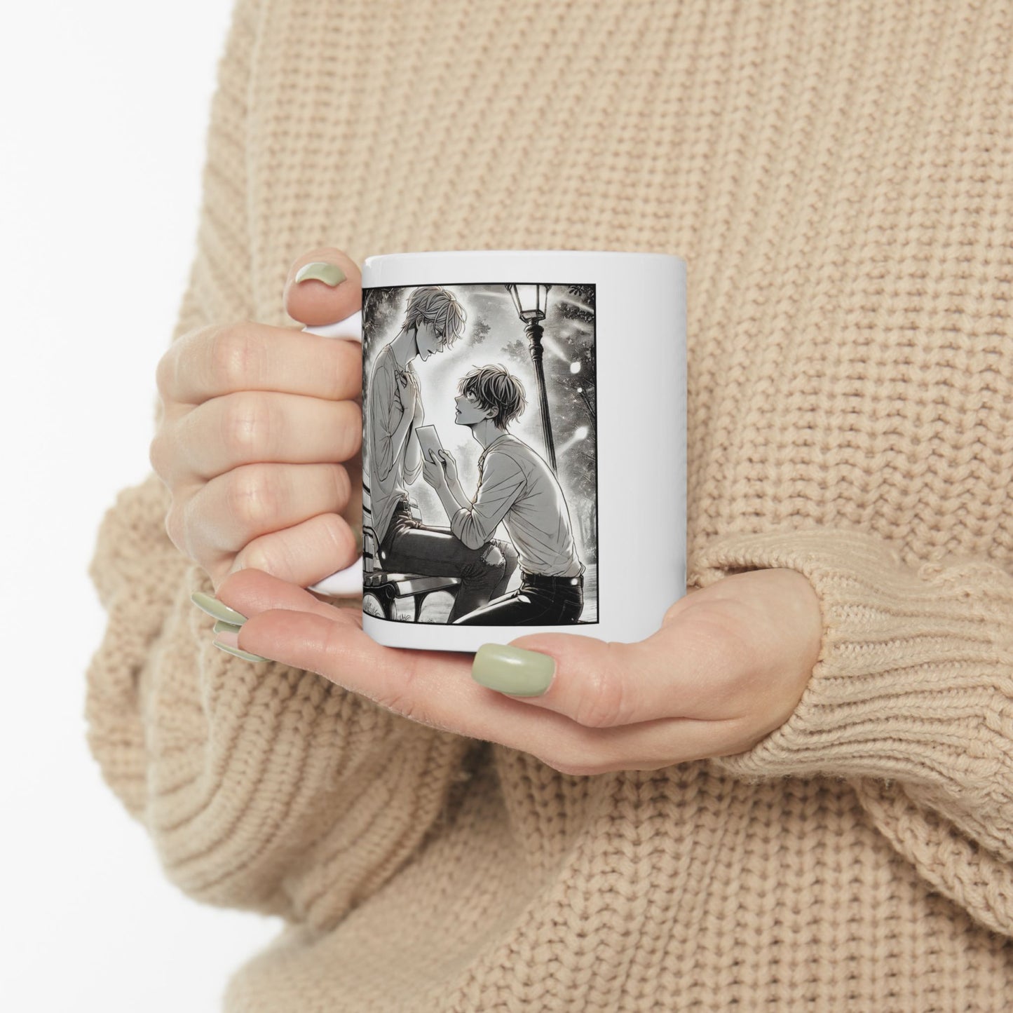 Yaoi BL Mug – Emotional Manga-Style Proposal Coffee Cup, LGBTQ Romance Gift for Boys’ Love Fans and Gay Anime Readers