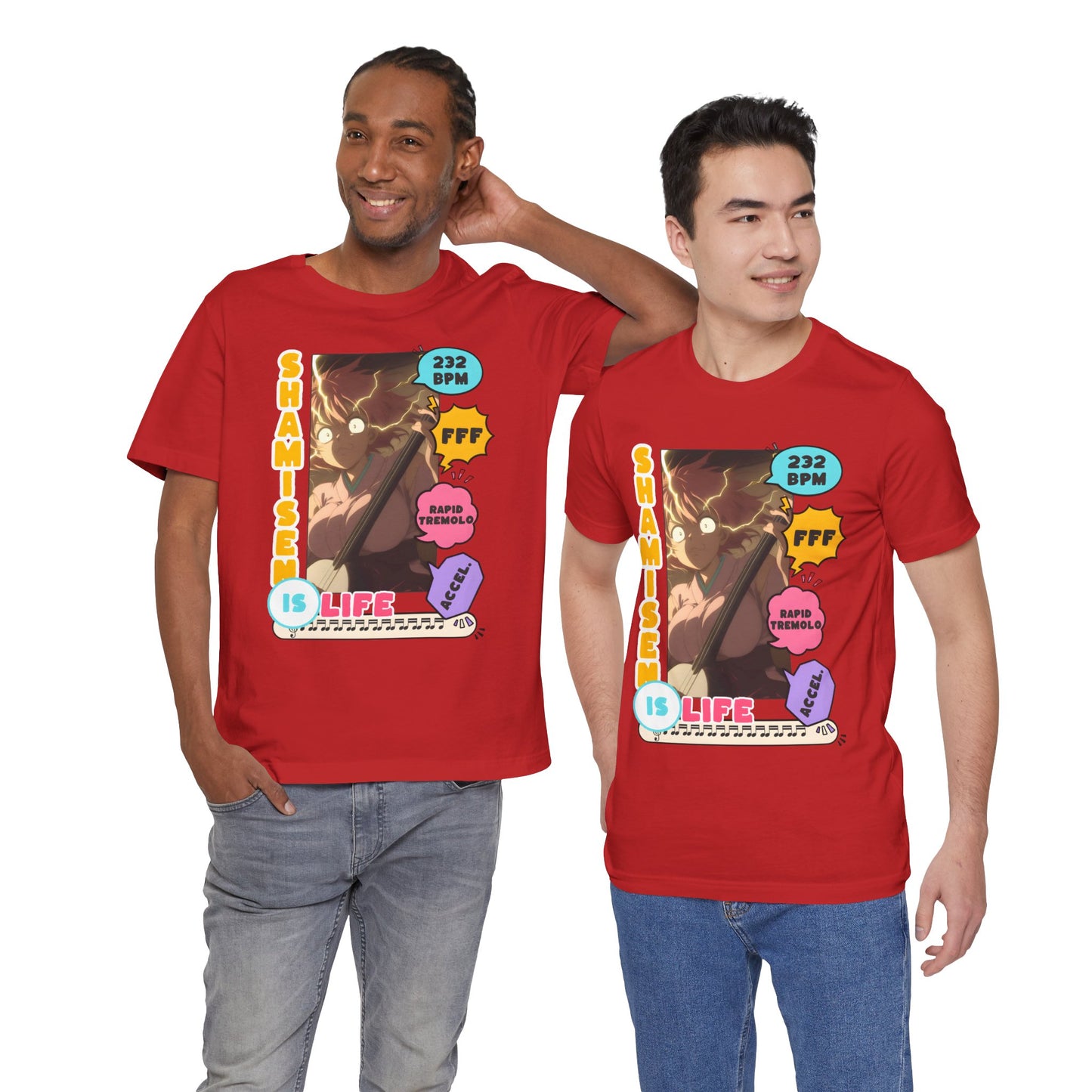 Music Anime Shirt – Japanese Music Graphic Tee, Shamisen Player Shirt, Anime Musician Gift, Traditional Instrument T-Shirt