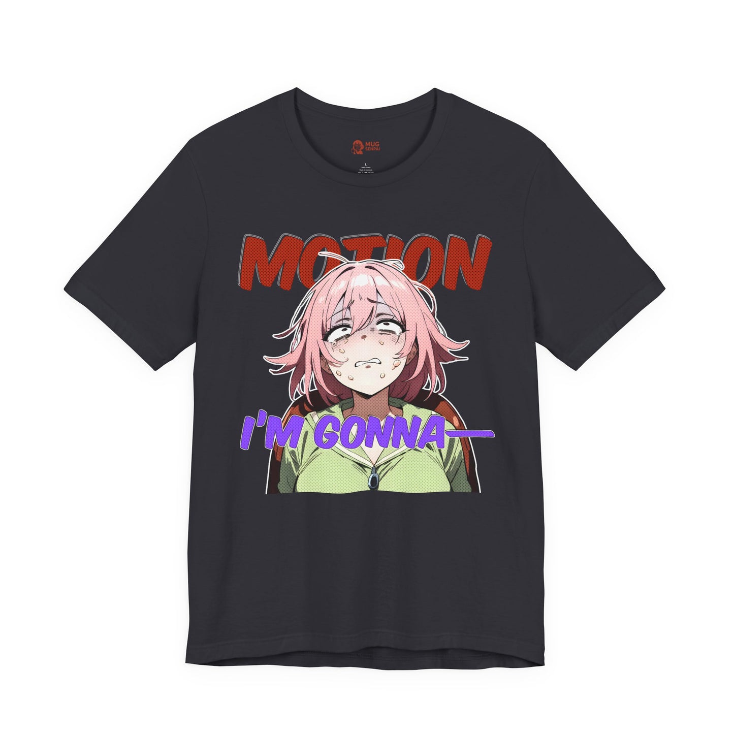 Anime Meme Shirt – Pink Haired Reaction Girl, Funny Motion Sickness Face, Otaku Humor Tee
