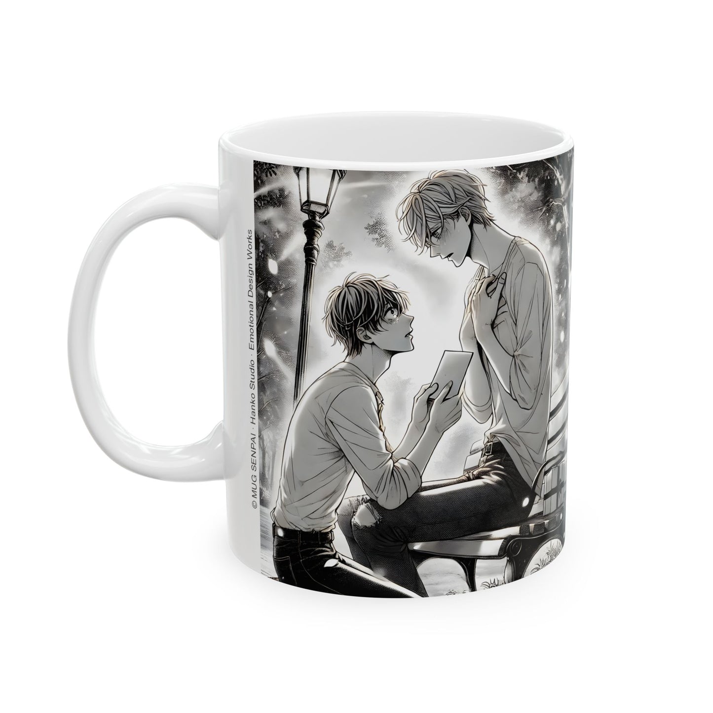 Yaoi BL Mug – Emotional Manga-Style Proposal Coffee Cup, LGBTQ Romance Gift for Boys’ Love Fans and Gay Anime Readers