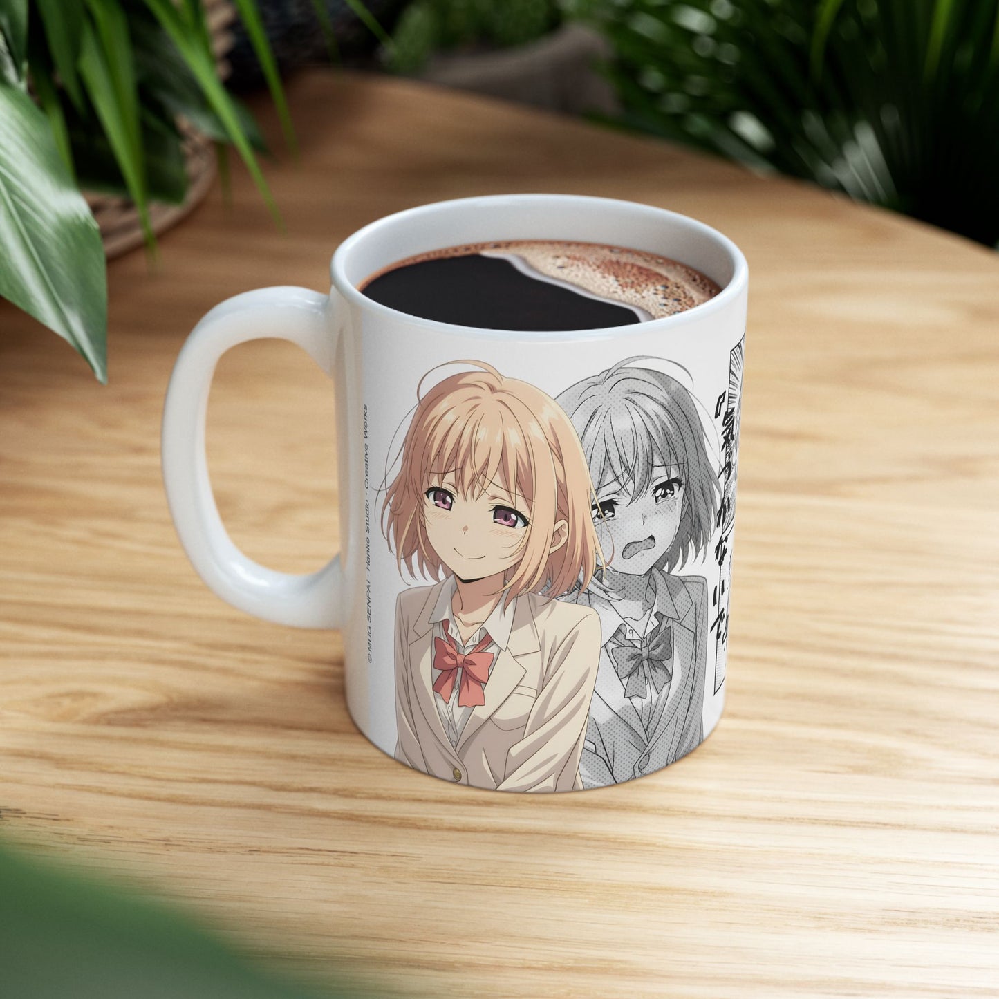 Manga Anime Mug – Emotional Romance Panel Scene, Love Story Manga Coffee Cup, Soft Dramatic Anime Mug, Romantic Otaku Gift