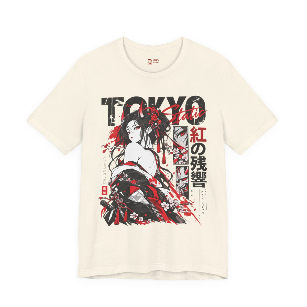 Demon Girl Tee – Tokyo Static Oni Manga Streetwear