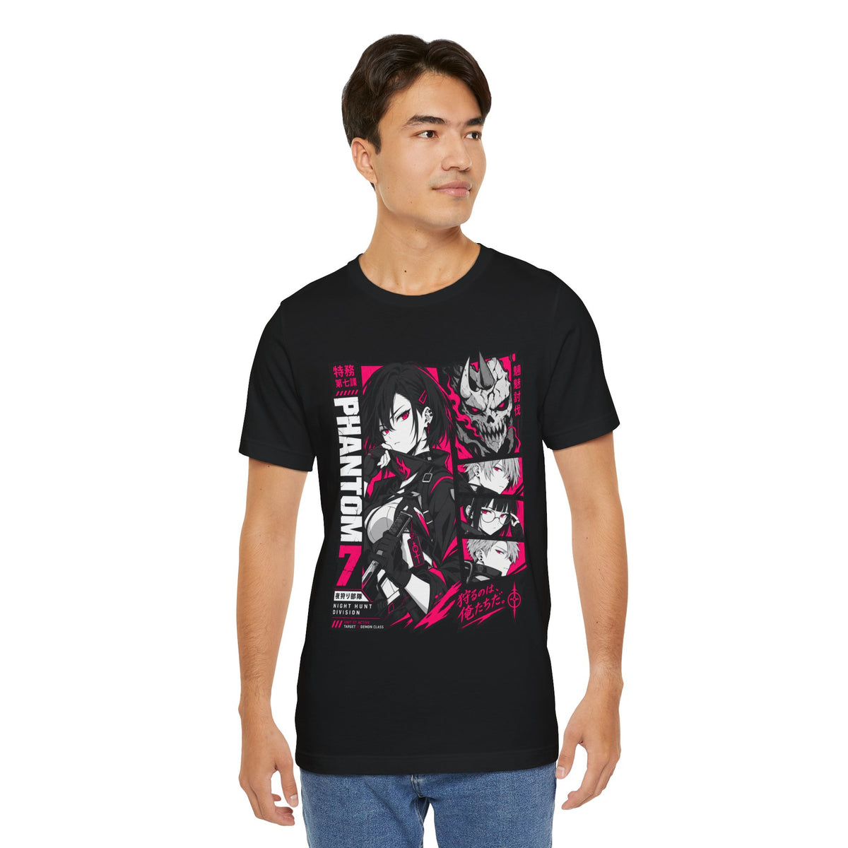 Demon Hunter Shirt – Phantom 7 Night Hunt Anime Squad Tee