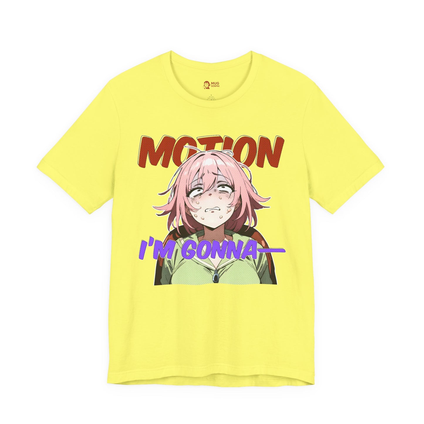 Anime Meme Shirt – Pink Haired Reaction Girl, Funny Motion Sickness Face, Otaku Humor Tee