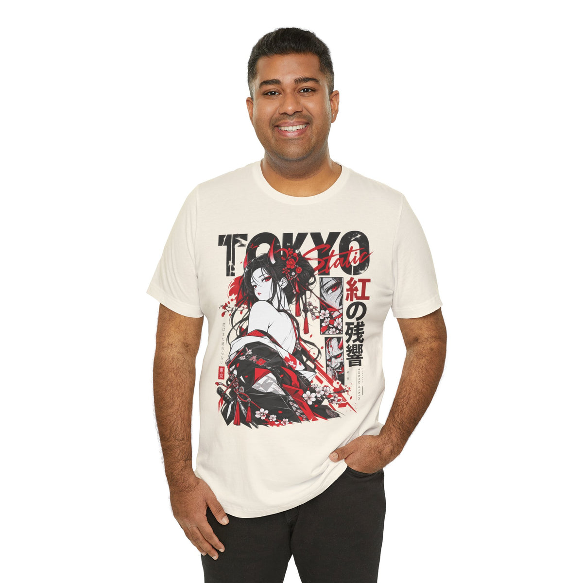 Demon Girl Tee – Tokyo Static Oni Manga Streetwear
