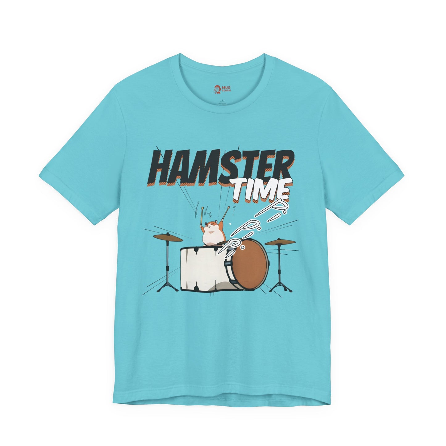 Hamster Meme Shirt – Funny Kawaii Drummer Tee, Chaotic Animal Manga Music Parody T Shirt for Cute Energy Lovers