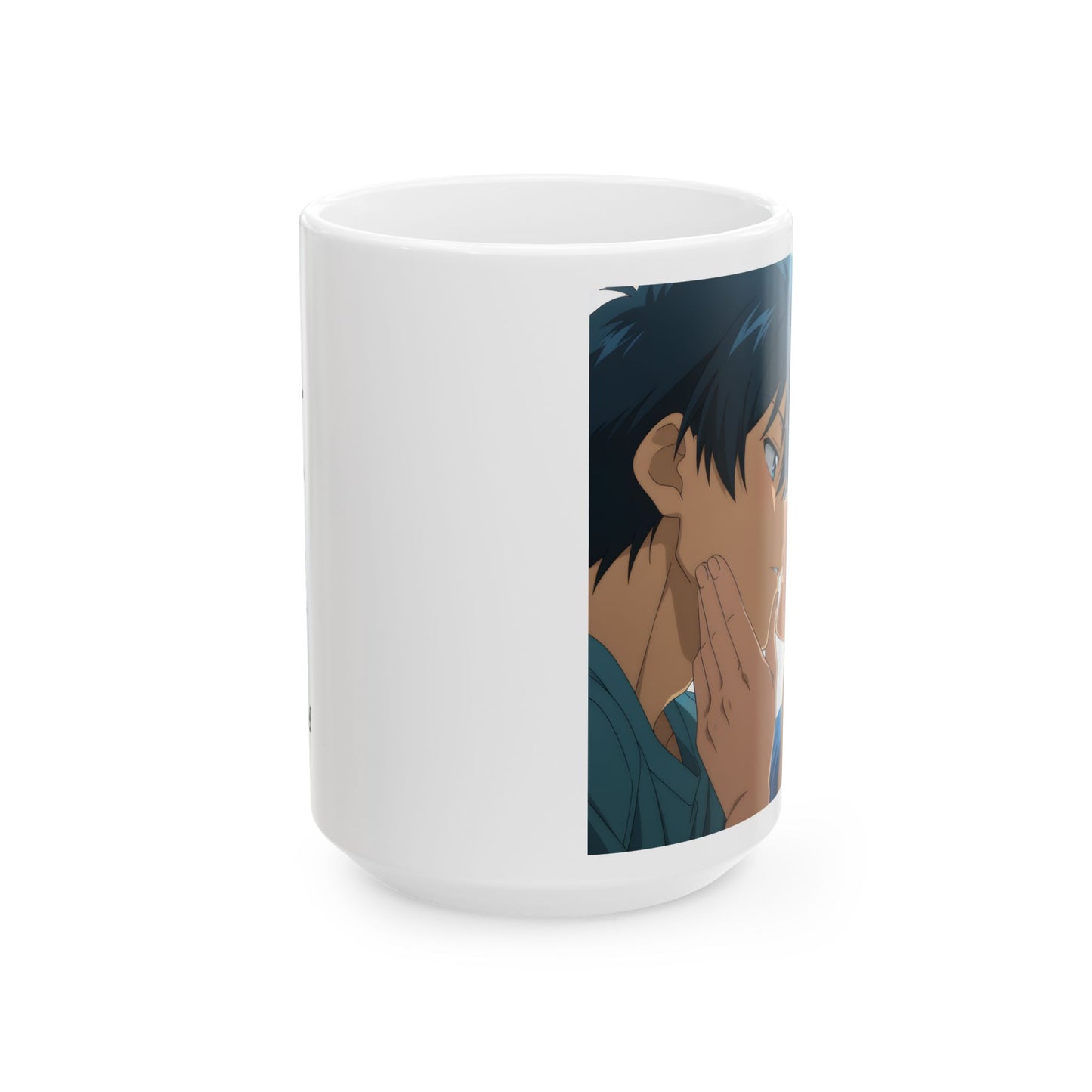Anime Couple Mug – Soft Almost Kiss Scene, Romantic BL Anime Cup, Intimate Love Moment Coffee Mug, Slow Burn Romance Gift