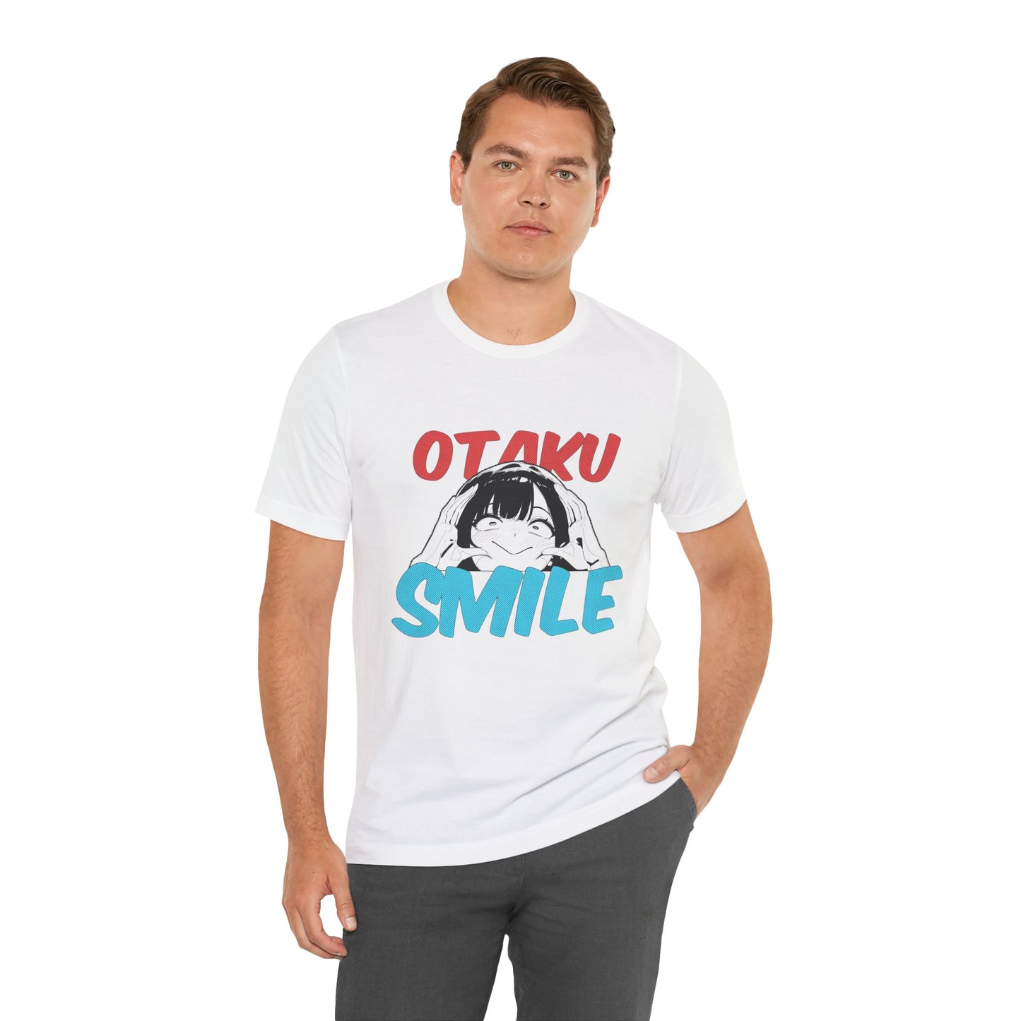 Otaku Funny Tee – Kind of Awkward Anime Shirt, Relatable Otaku Smile Meme T-Shirt for Weebs and Introvert Humor Fans