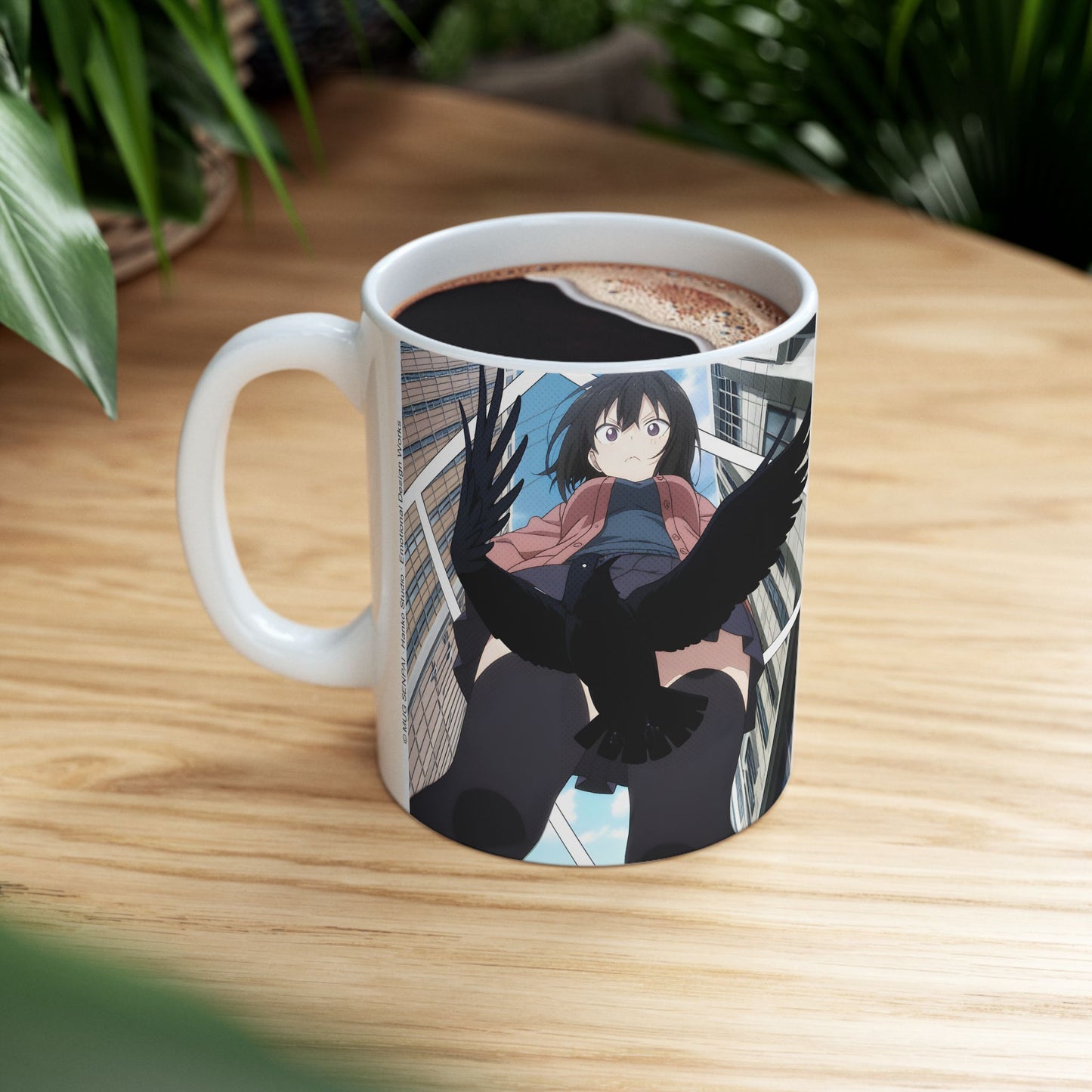 Anime Funny Mug – Crow Block Parody Scene, Hilarious Low-Angle Comedy Moment, Meme-Style Anime Cup