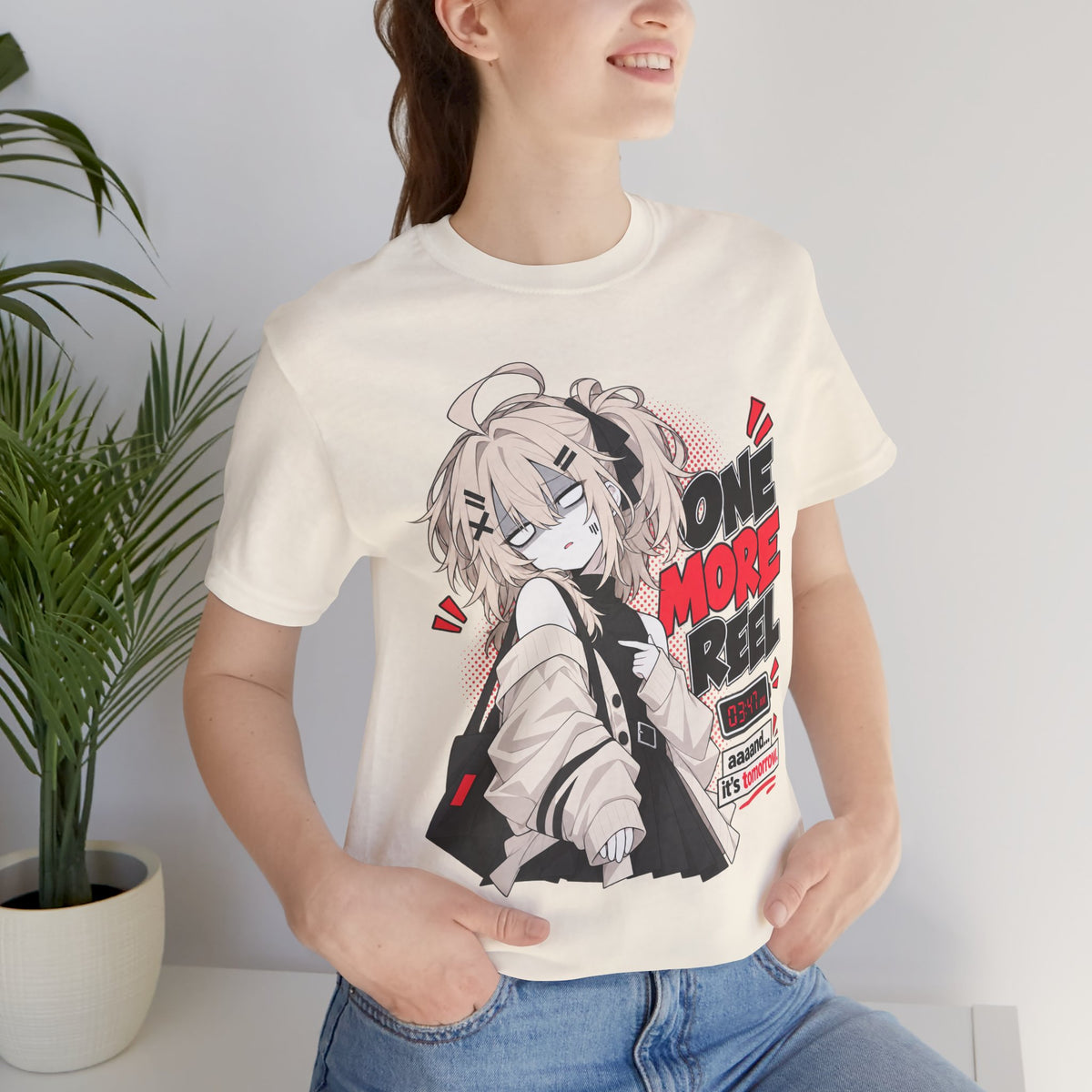 Anime Meme Tee – One More Reel Late Night Scrolling Shirt