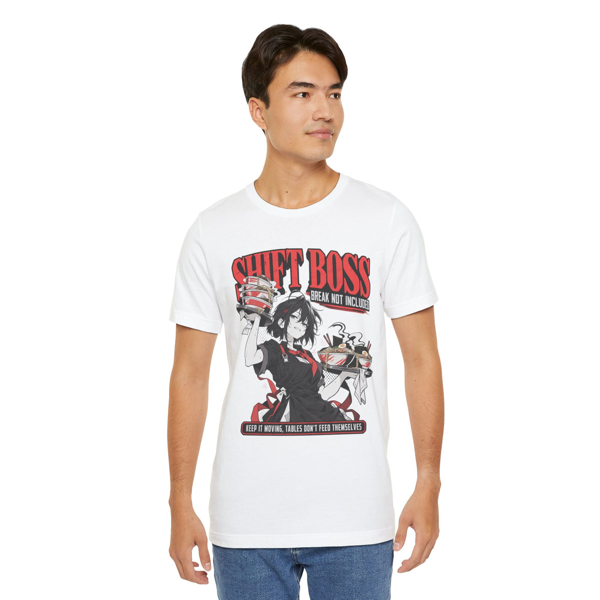 Foodie Girl Tee – Shift Boss Ramen Anime Work Meme Shirt