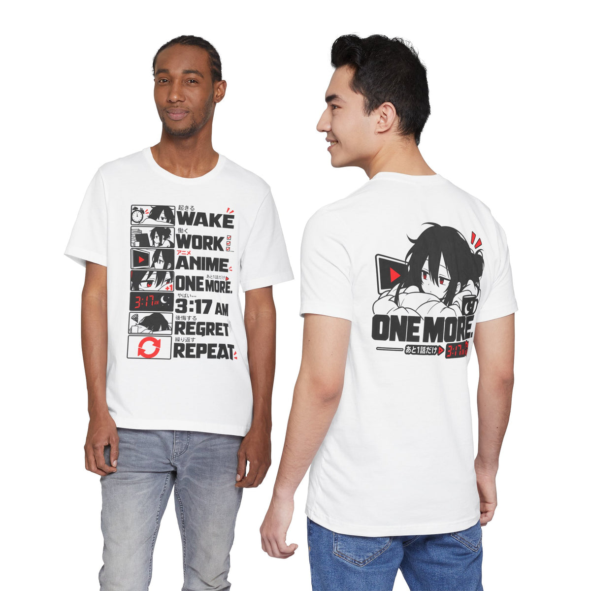 Anime Meme Shirt – One More Episode, 3:17 AM Regret Repeat Tee