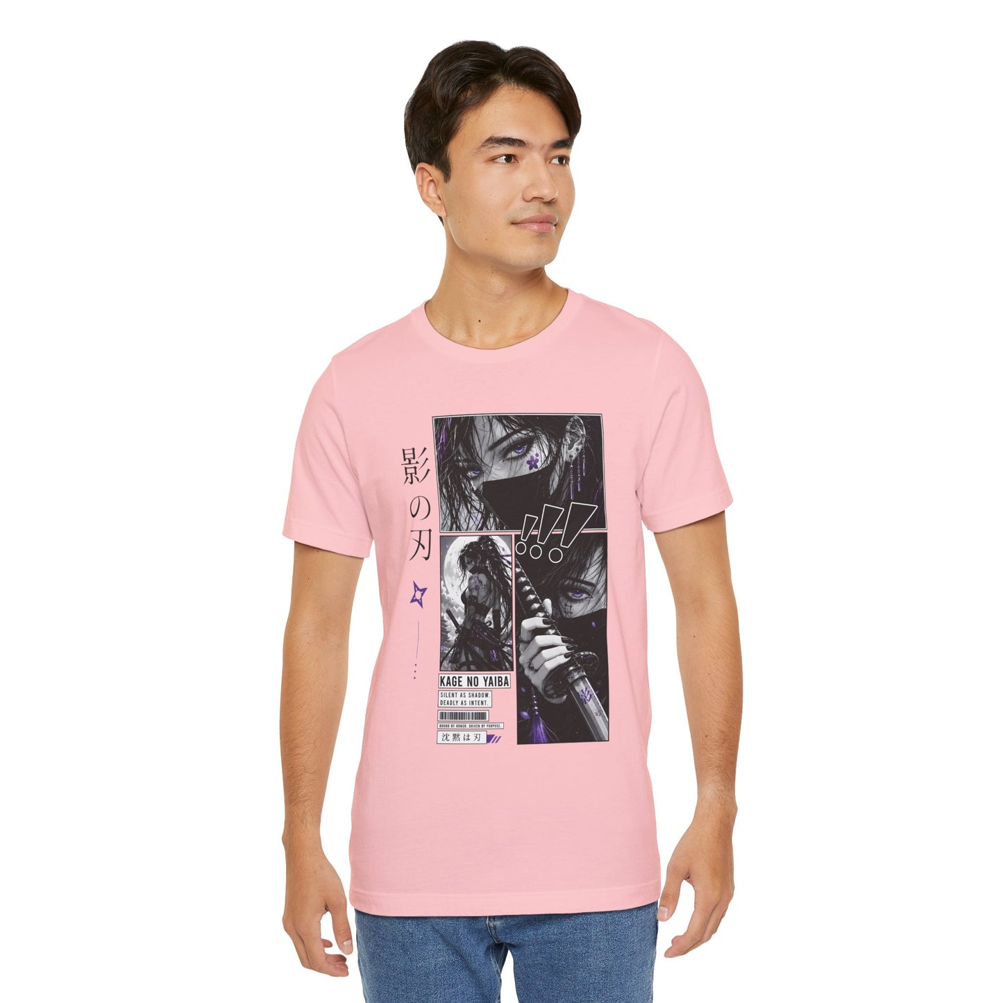 Anime Shinobi Tee – Shadow Girl Graphic Shirt, Japanese Streetwear T-Shirt, Anime Assassin Gift, Ninja Aesthetic Tee