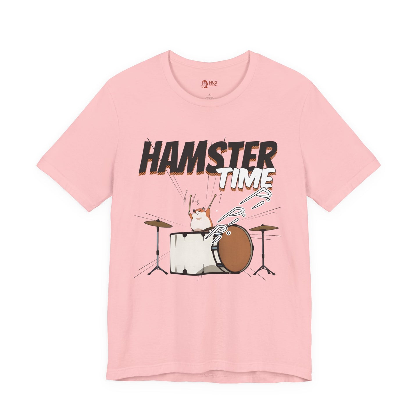 Hamster Meme Shirt – Funny Kawaii Drummer Tee, Chaotic Animal Manga Music Parody T Shirt for Cute Energy Lovers