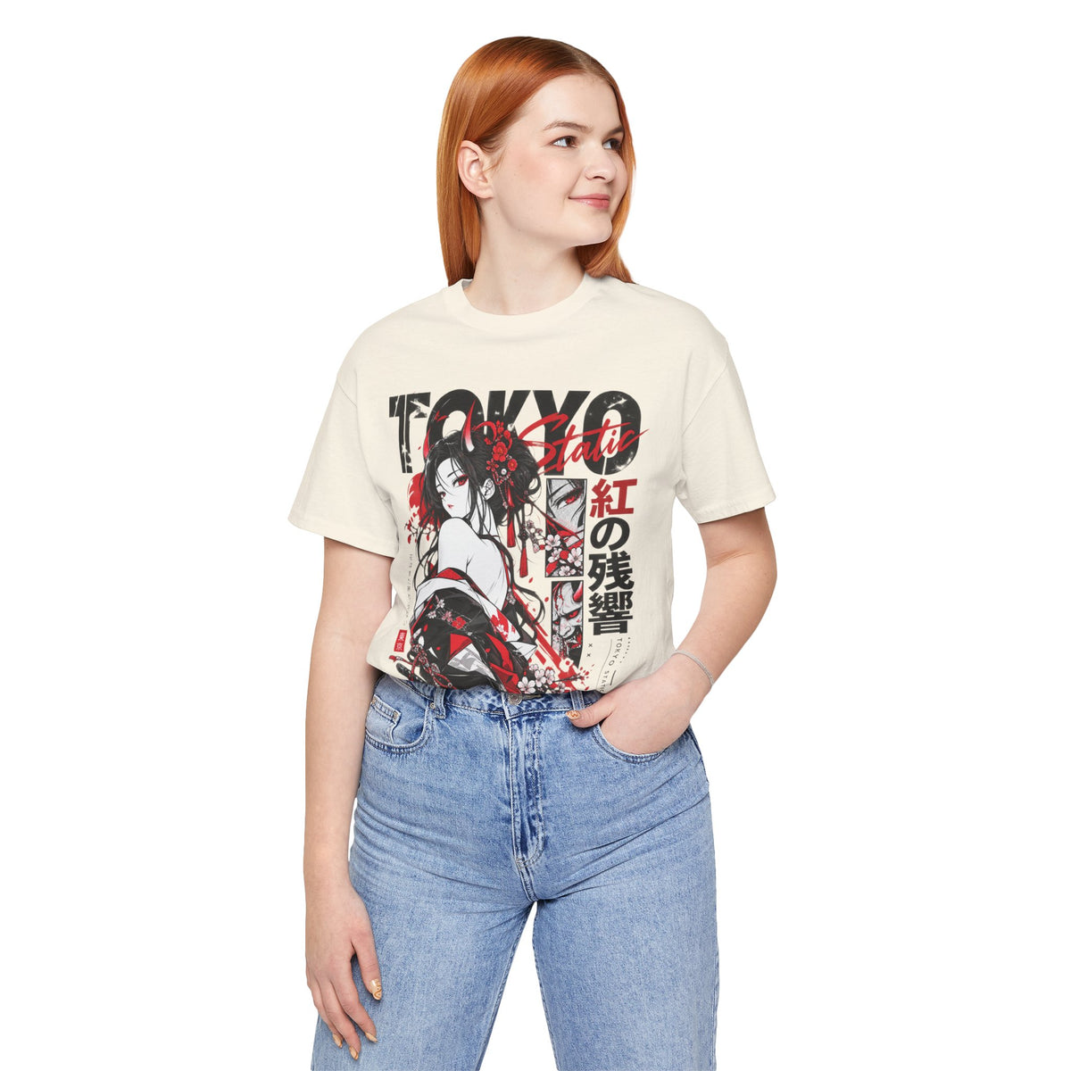 Demon Girl Tee – Tokyo Static Oni Manga Streetwear
