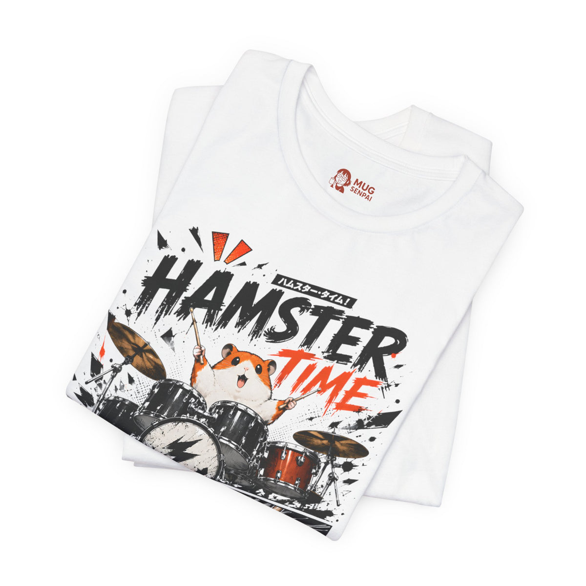Hamster Shirt – Funny Drummer Animal Meme Graphic Tee