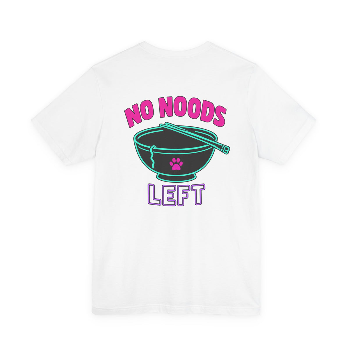 Funny Cat Meme Tee – Send Noods Neon Ramen Cat Shirt