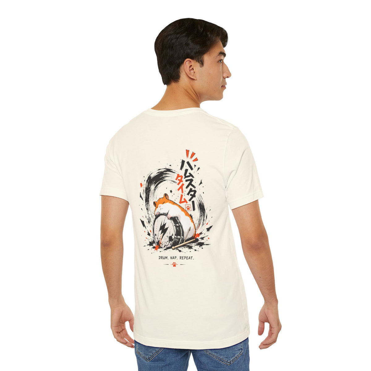 Hamster Shirt – Funny Drummer Animal Meme Graphic Tee