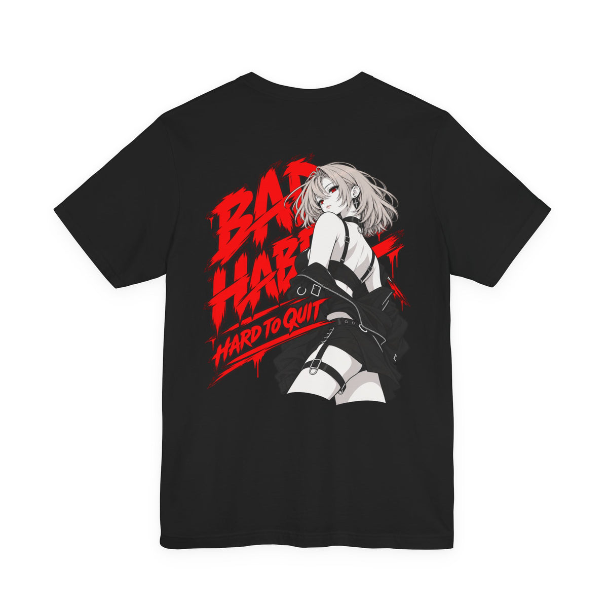 Grunge Anime Shirt – Heartbreaker Goth Girl Streetwear Tee
