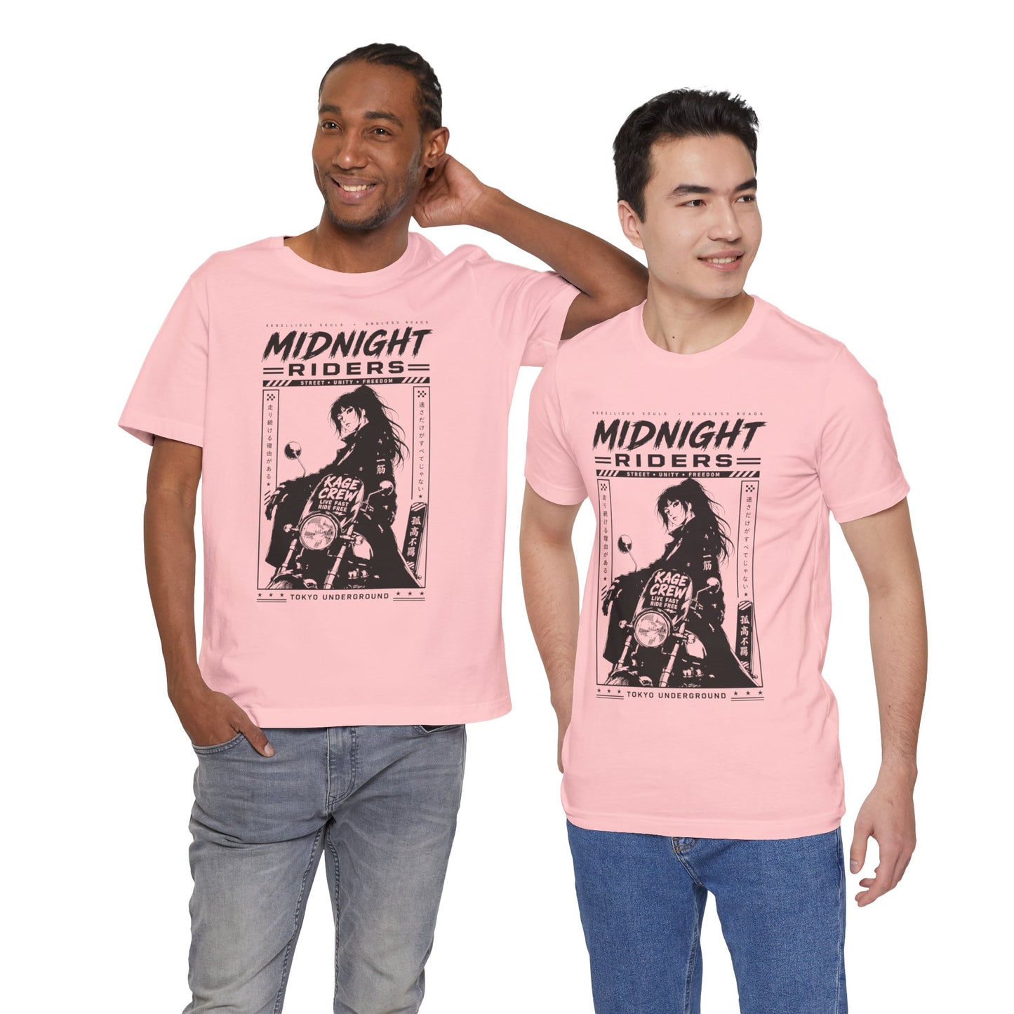 Anime Motorcycle Shirt – Biker Anime Graphic Tee, Japanese Streetwear Shirt, Manga Motorcycle Girl T-Shirt, Tokyo Style Gift