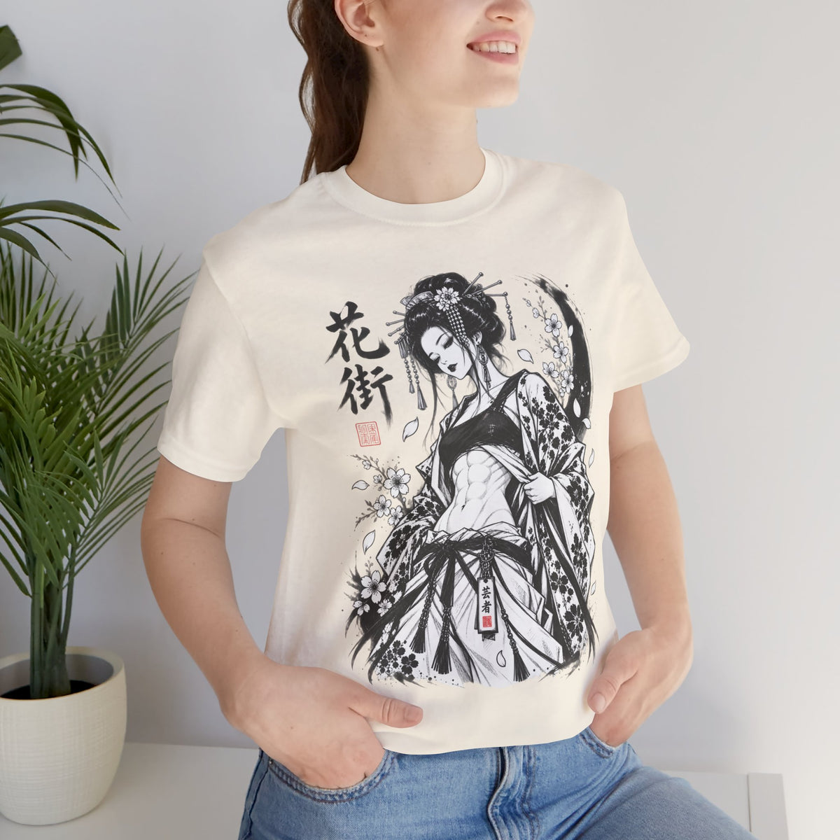 Kimono Woman Shirt – Japanese Ink Art & Modern Streetwear