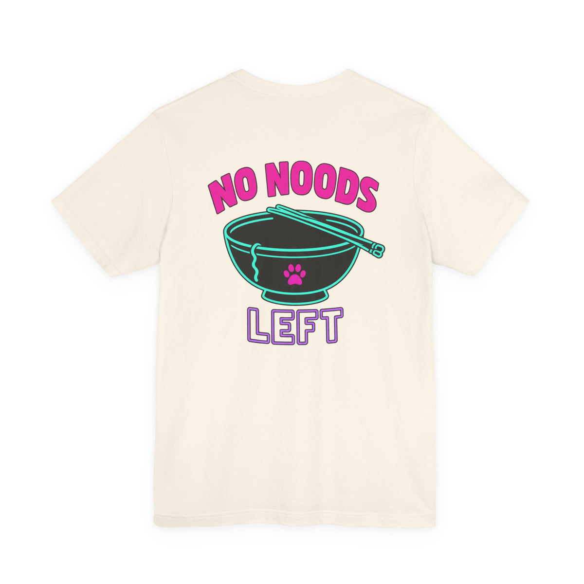Funny Cat Meme Tee – Send Noods Neon Ramen Cat Shirt