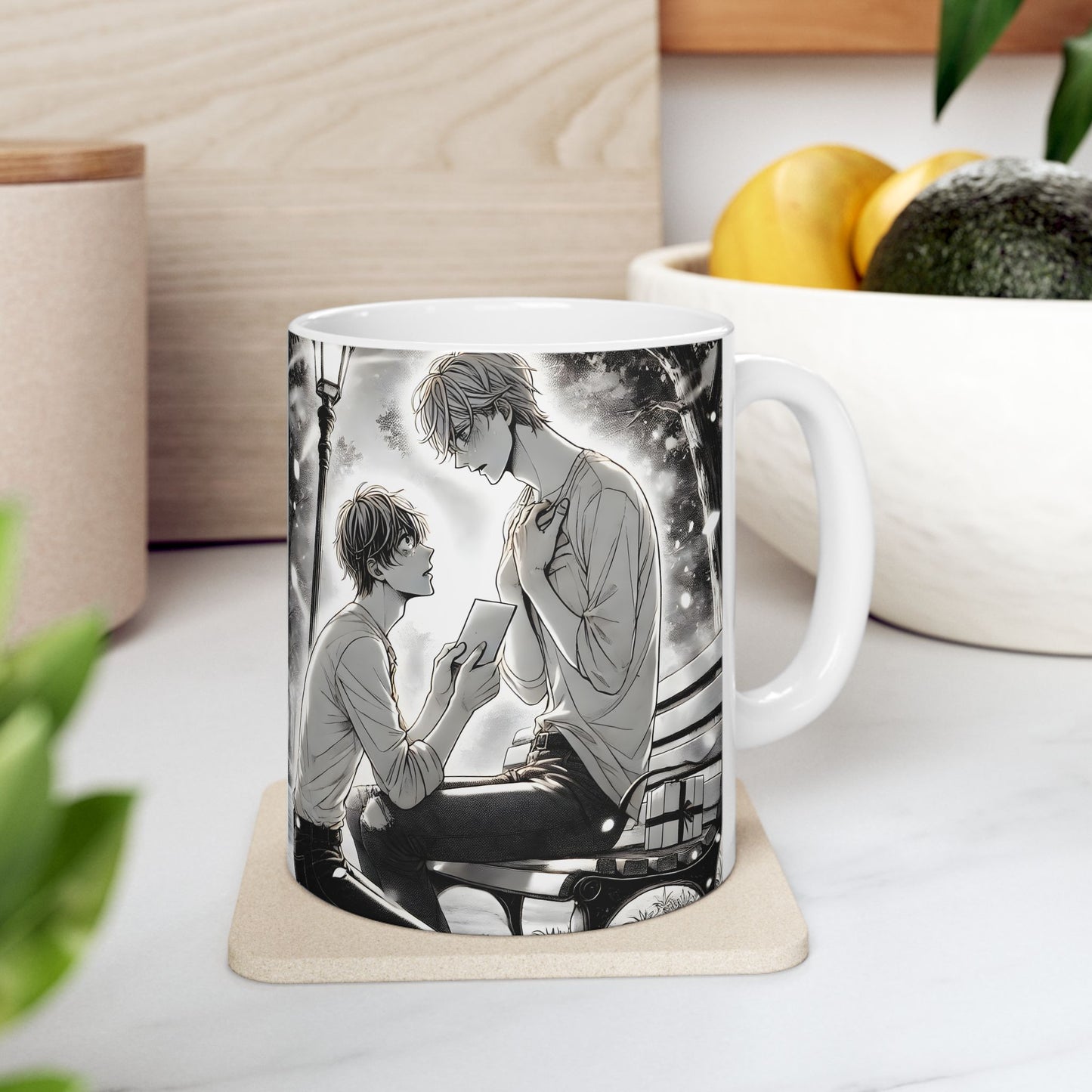 Yaoi BL Mug – Emotional Manga-Style Proposal Coffee Cup, LGBTQ Romance Gift for Boys’ Love Fans and Gay Anime Readers