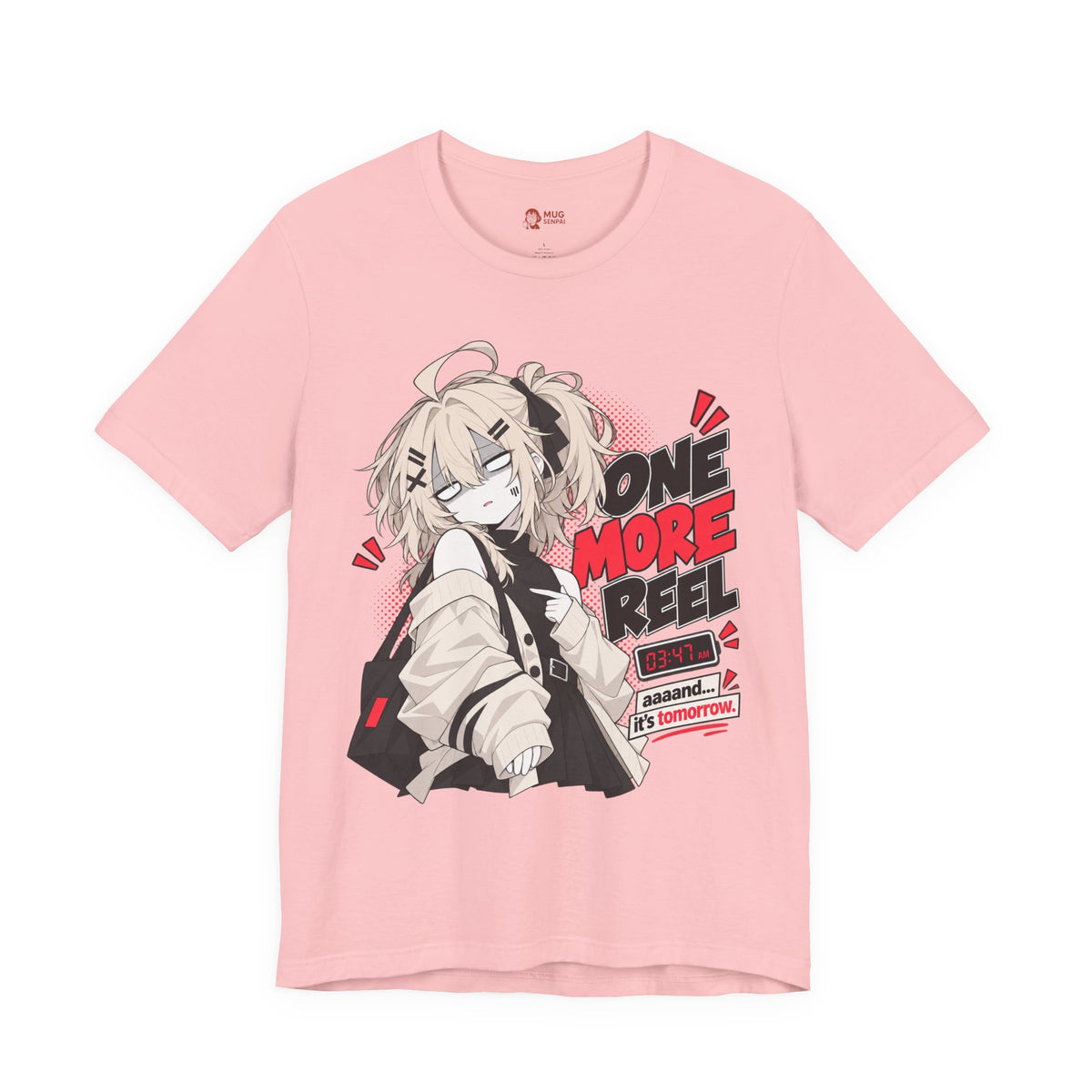 Anime Meme Tee – One More Reel Late Night Scrolling Shirt