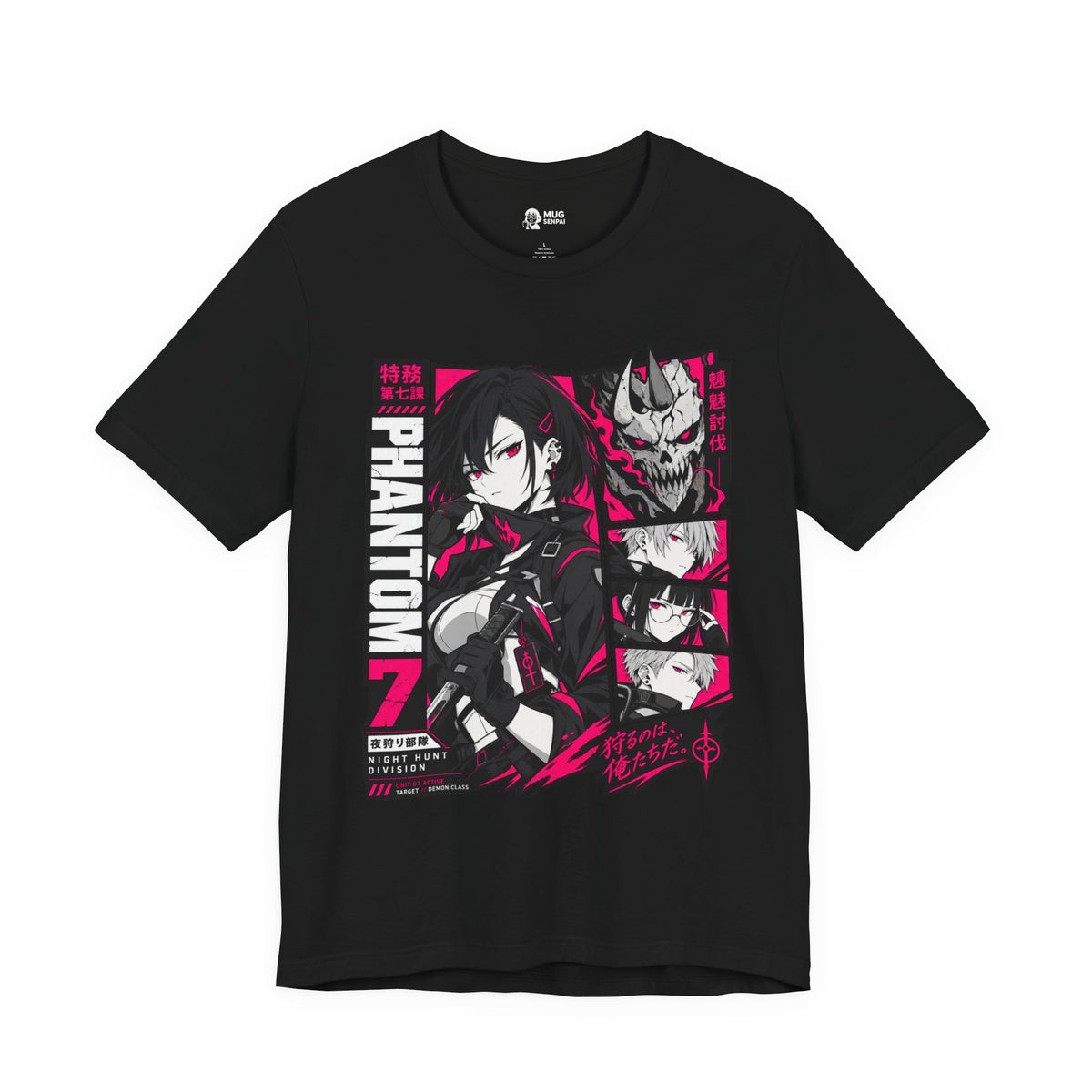 Demon Hunter Shirt – Phantom 7 Night Hunt Anime Squad Tee