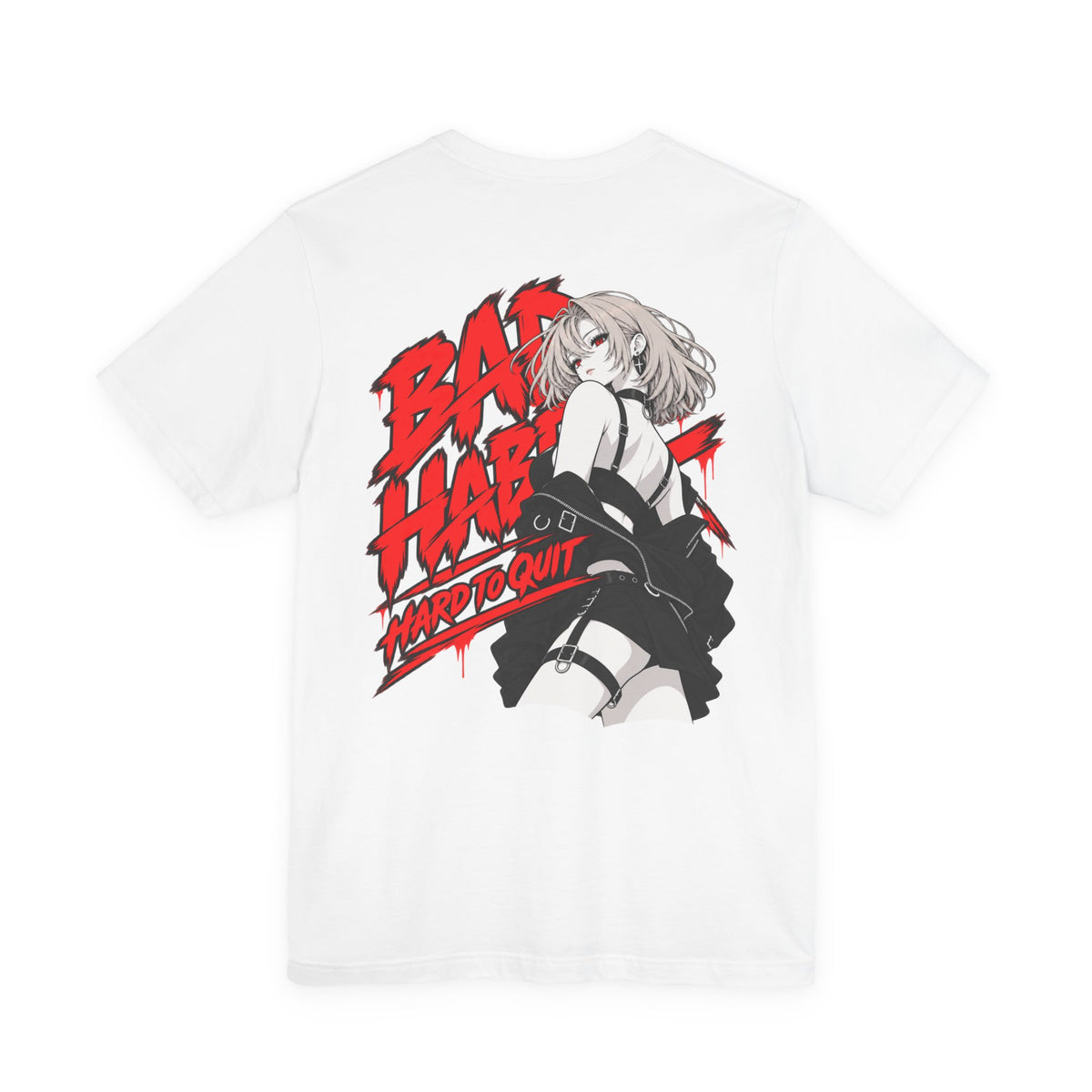 Grunge Anime Shirt – Heartbreaker Goth Girl Streetwear Tee