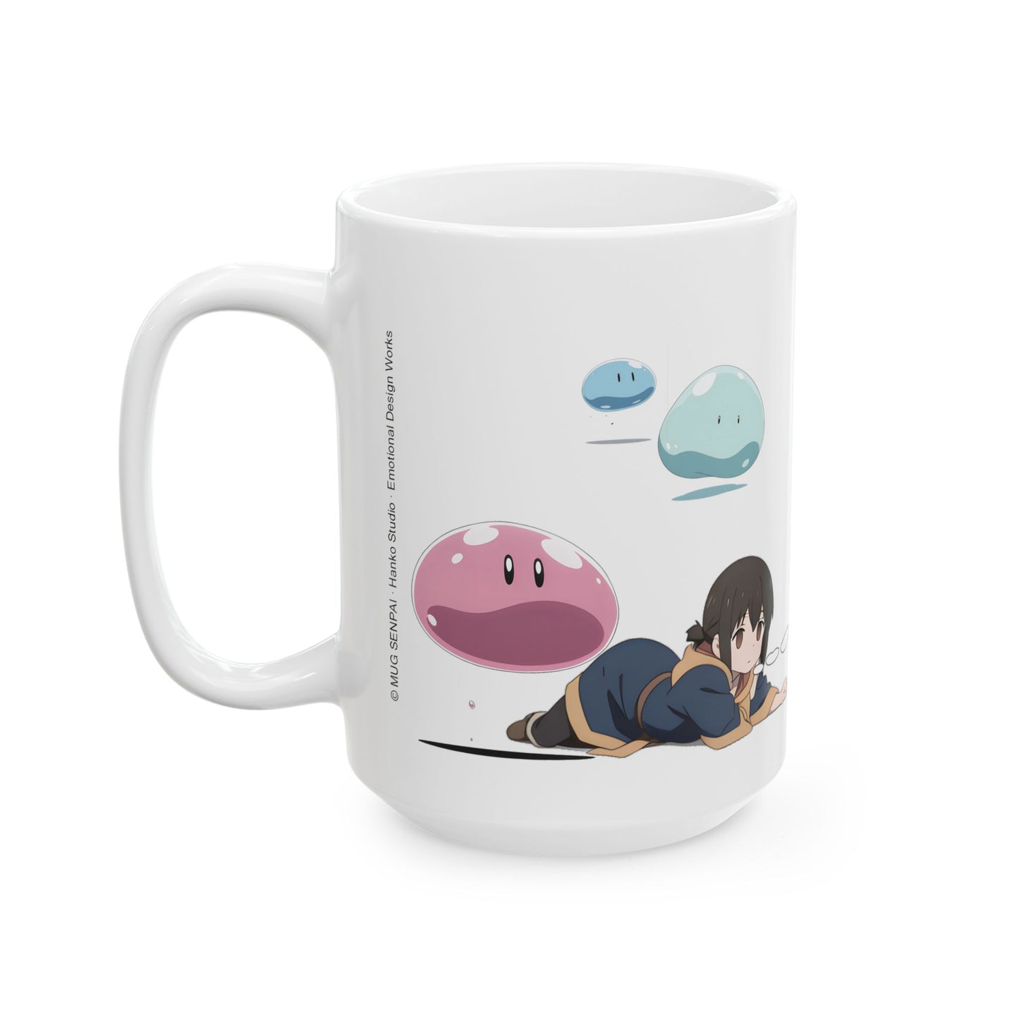 Slime Anime Girl Mug – Funny Fantasy Parody Coffee Cup, Isekai Adventure Gift for Anime Lovers