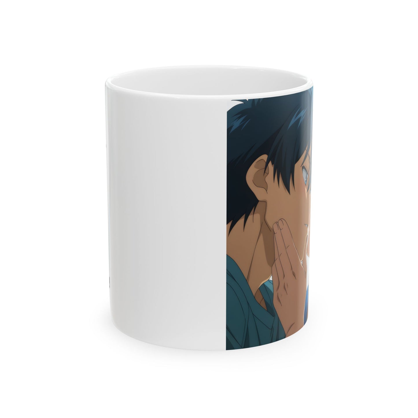 Anime Couple Mug – Soft Almost Kiss Scene, Romantic BL Anime Cup, Intimate Love Moment Coffee Mug, Slow Burn Romance Gift