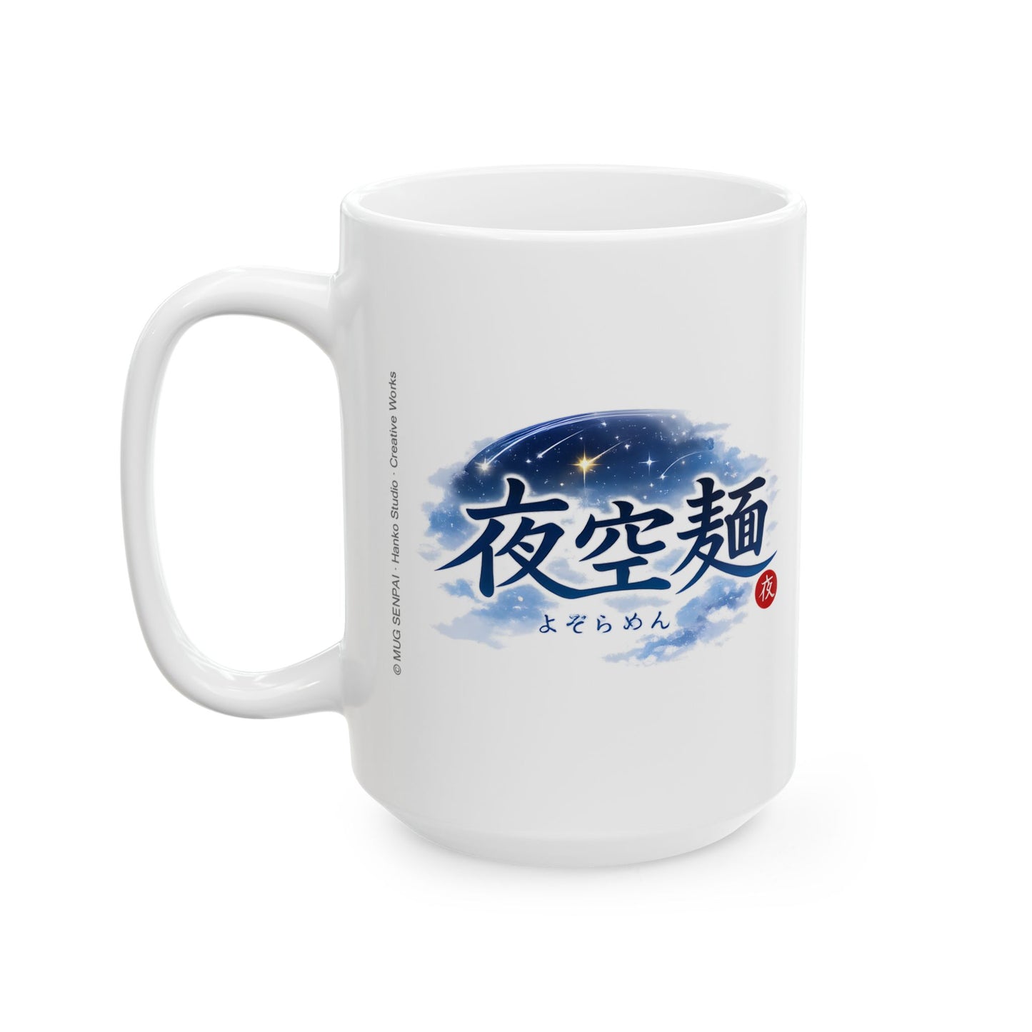 Anime Food Mug – Ramen Girl Night Scene, Cozy Japanese Street Food Aesthetic, Late Night Anime Cup for Otaku, Warm Noodle Mood Coffee Mug