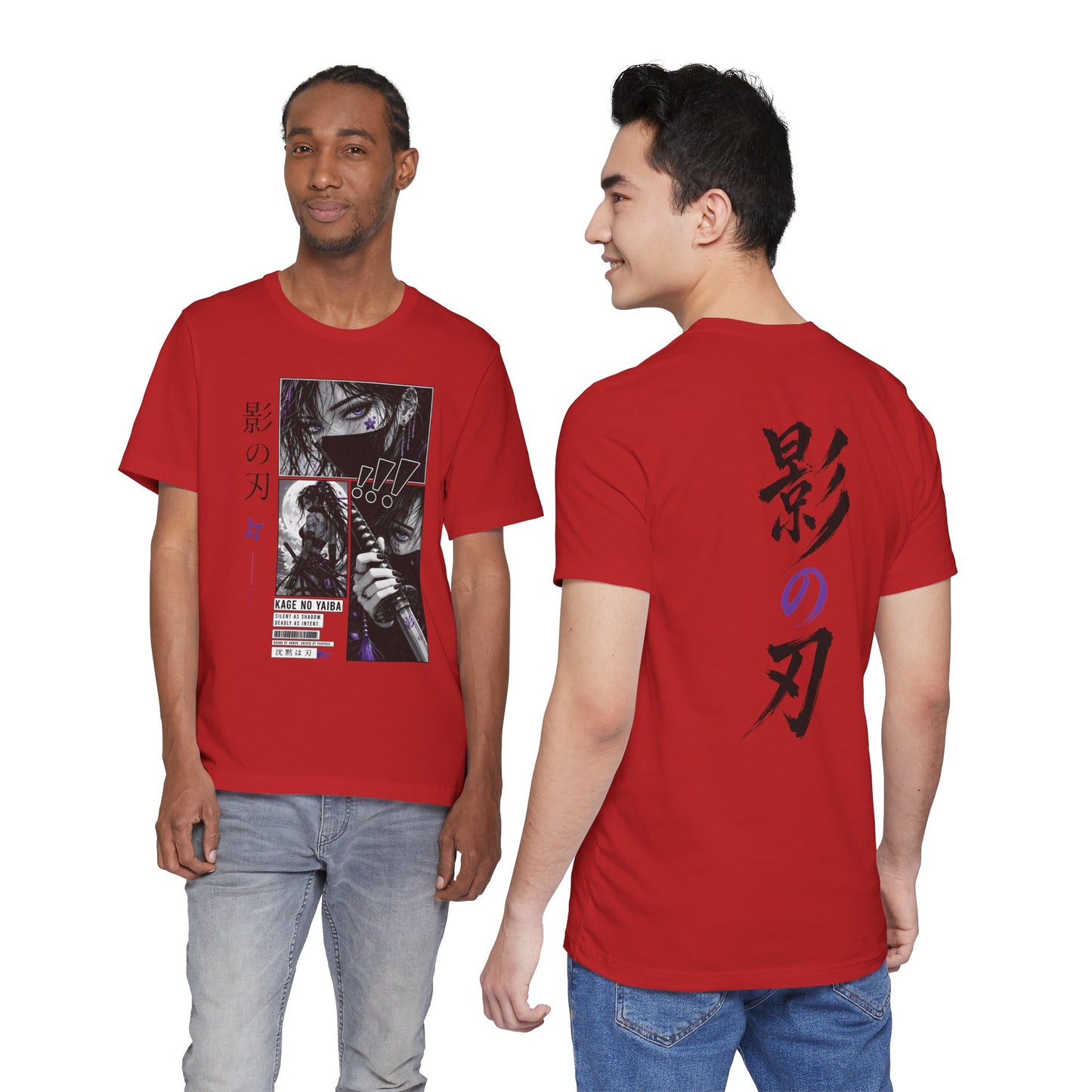 Anime Shinobi Tee – Shadow Girl Graphic Shirt, Japanese Streetwear T-Shirt, Anime Assassin Gift, Ninja Aesthetic Tee