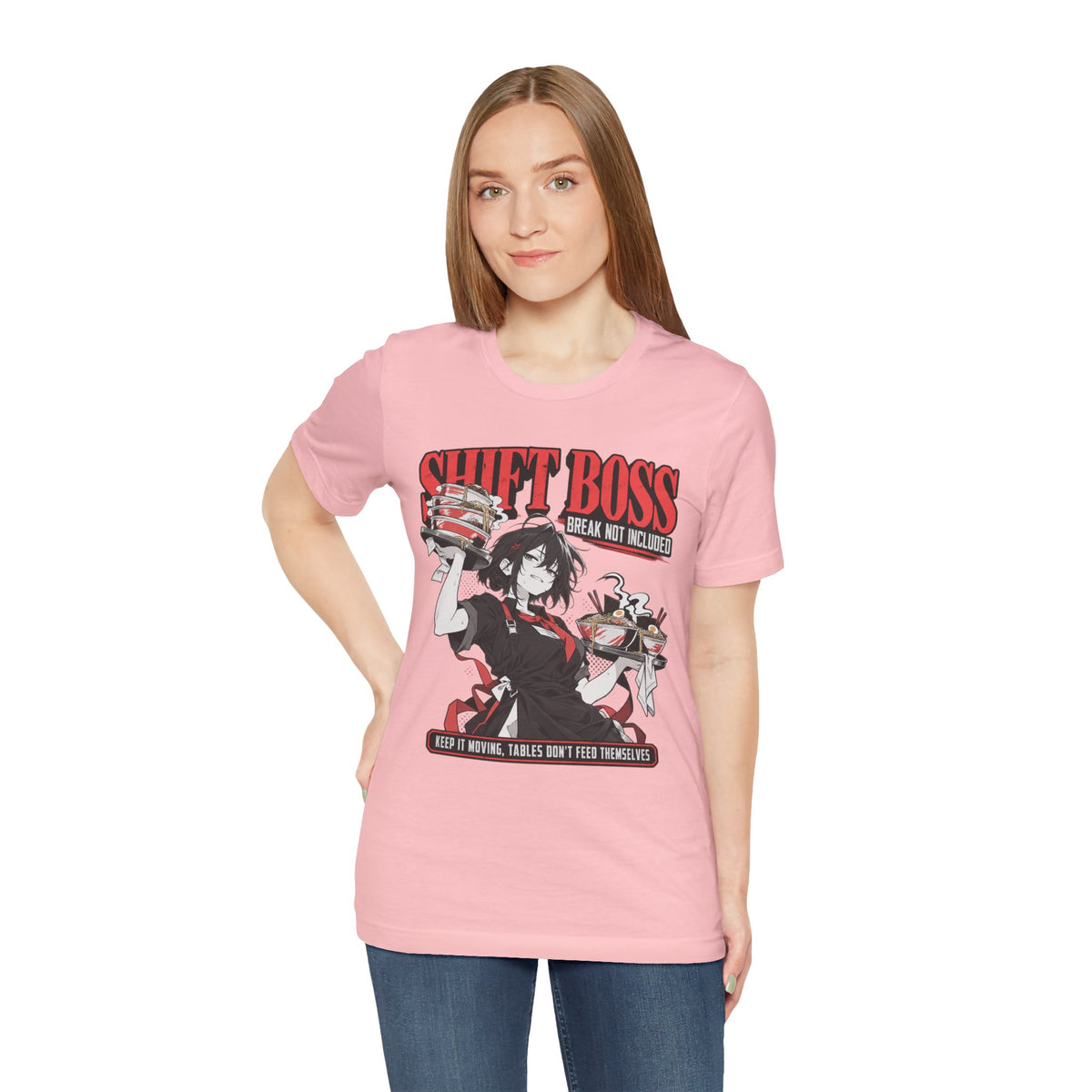Foodie Girl Tee – Shift Boss Ramen Anime Work Meme Shirt