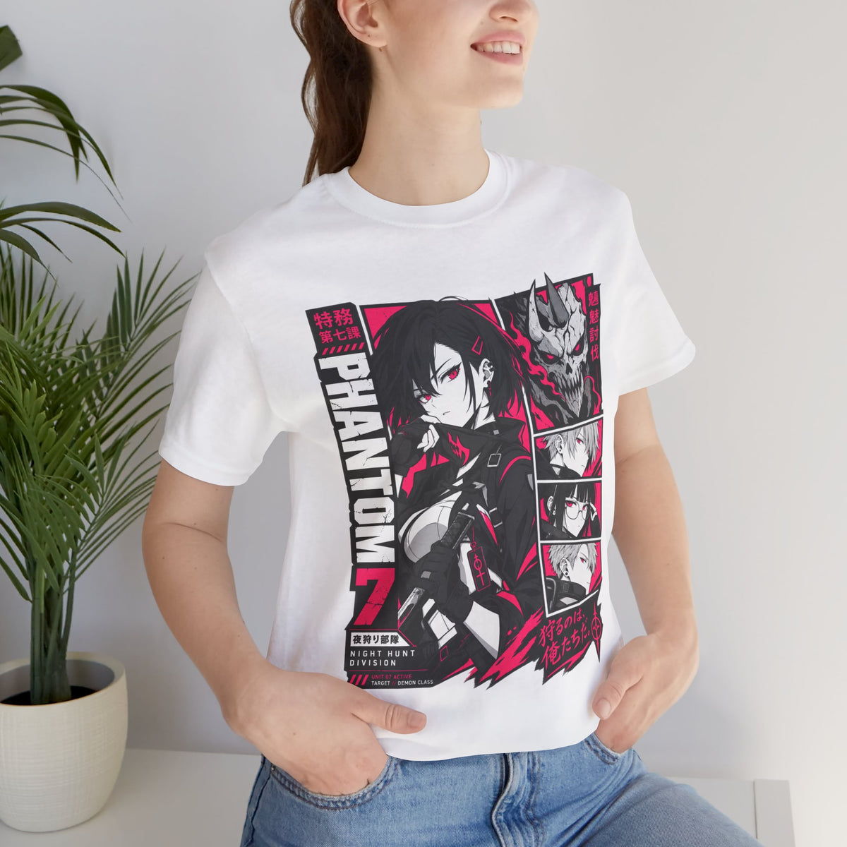 Demon Hunter Shirt – Phantom 7 Night Hunt Anime Squad Tee