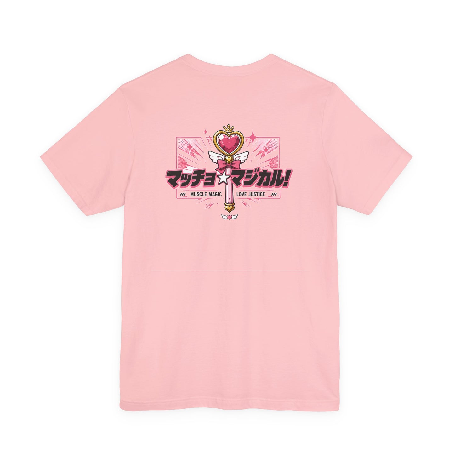 Funny Anime Shirt – Magical Girl Muscle Parody Tee, Buff Manga Hero in Pink Dress, Anime Meme T-Shirt, Otaku Gift