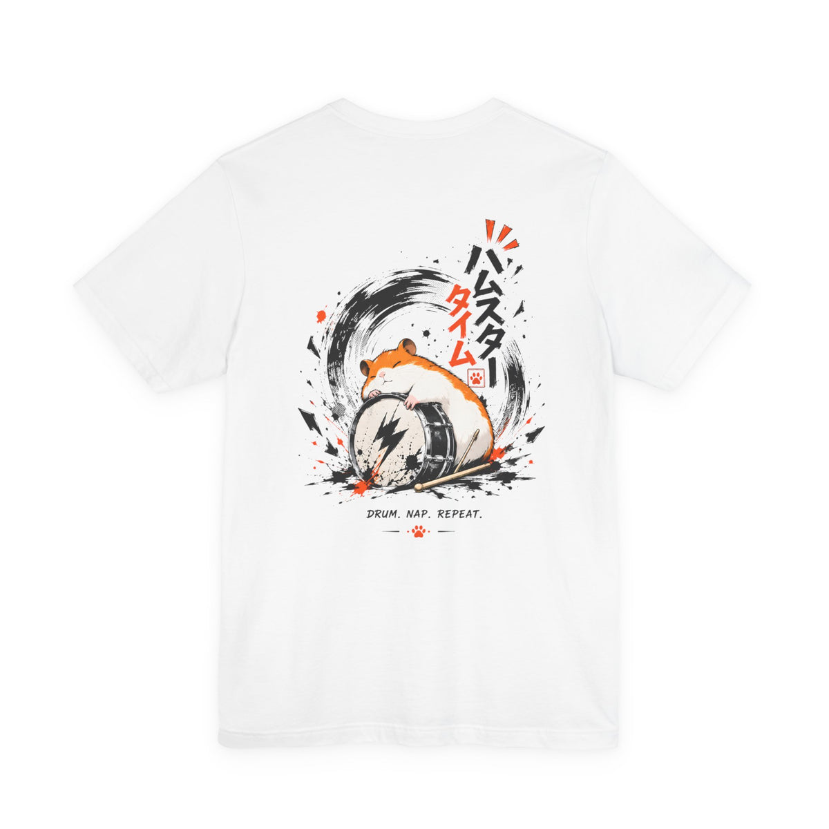 Hamster Shirt – Funny Drummer Animal Meme Graphic Tee
