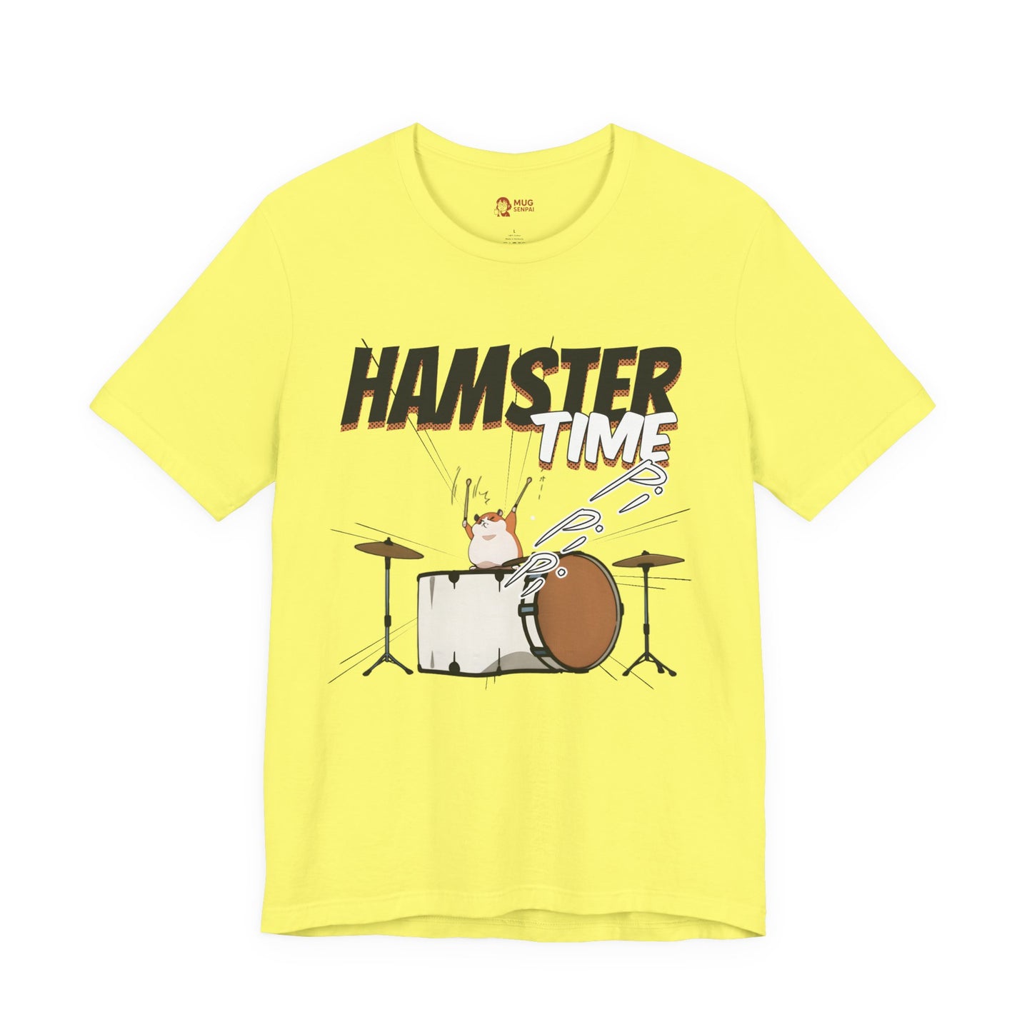 Hamster Meme Shirt – Funny Kawaii Drummer Tee, Chaotic Animal Manga Music Parody T Shirt for Cute Energy Lovers