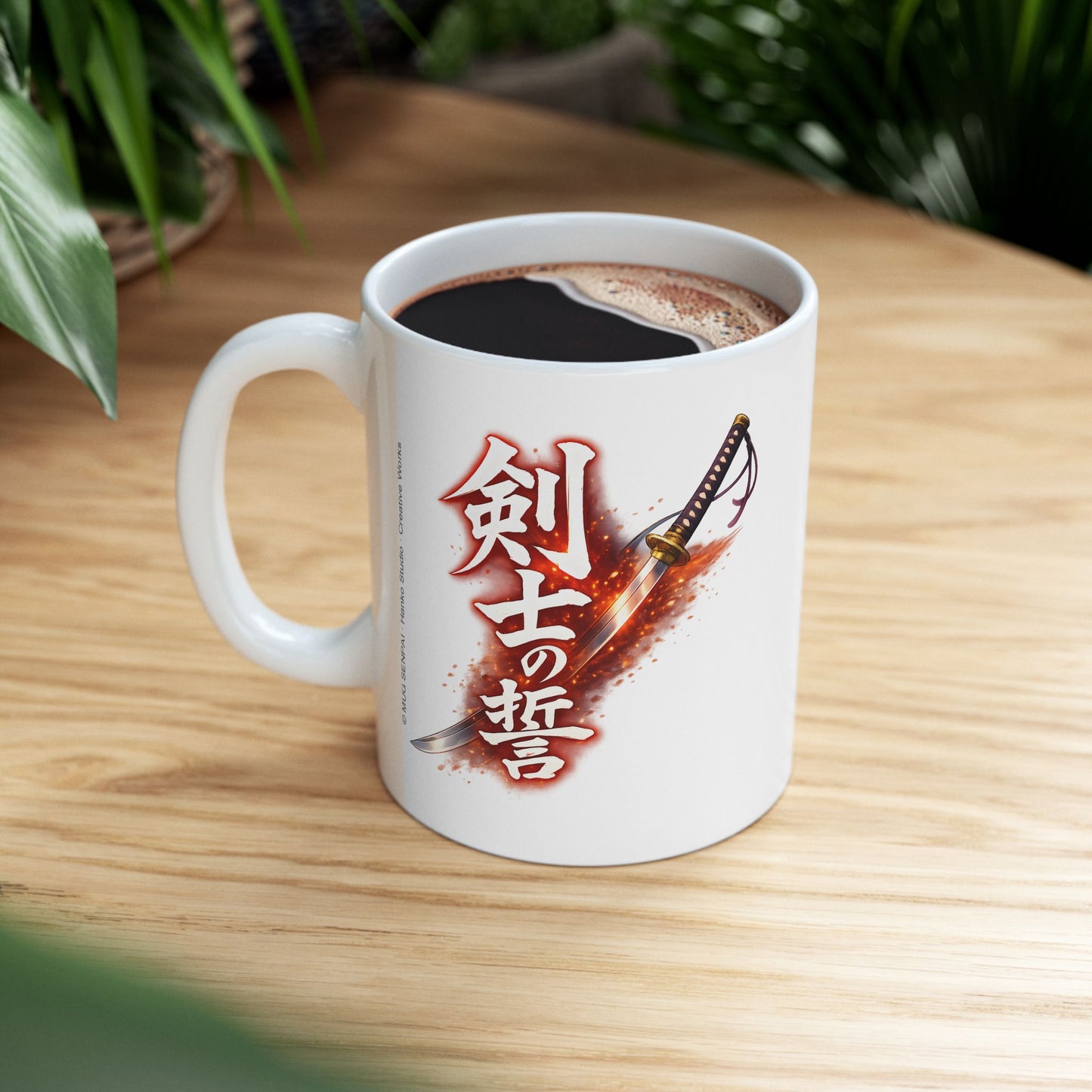 Samurai Anime Mug – Katana Warrior Girl Squad Cup, Shonen Fighter Aesthetic Coffee Mug, Powerful Anime Team Scene, Otaku Gift