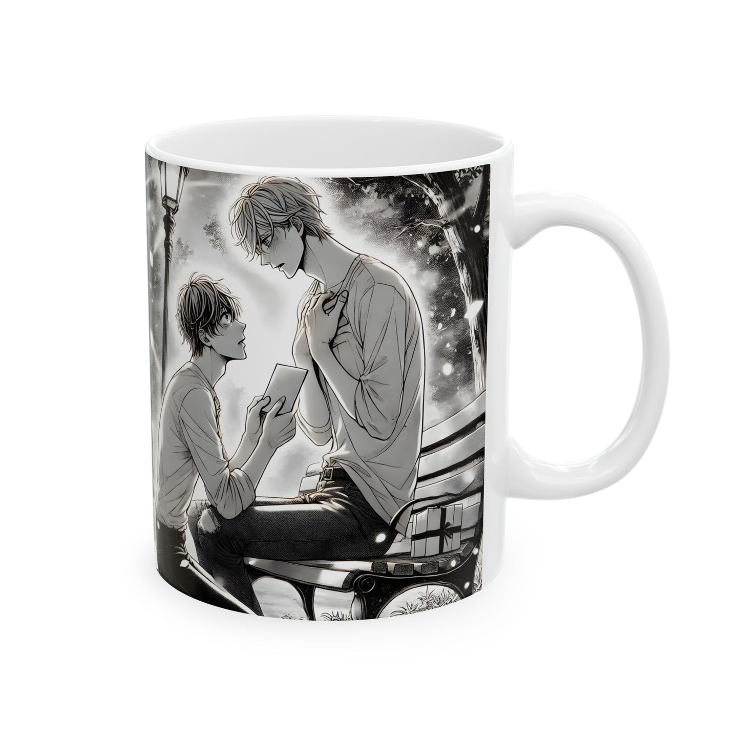 Yaoi BL Mug – Emotional Manga-Style Proposal Coffee Cup, LGBTQ Romance Gift for Boys’ Love Fans and Gay Anime Readers