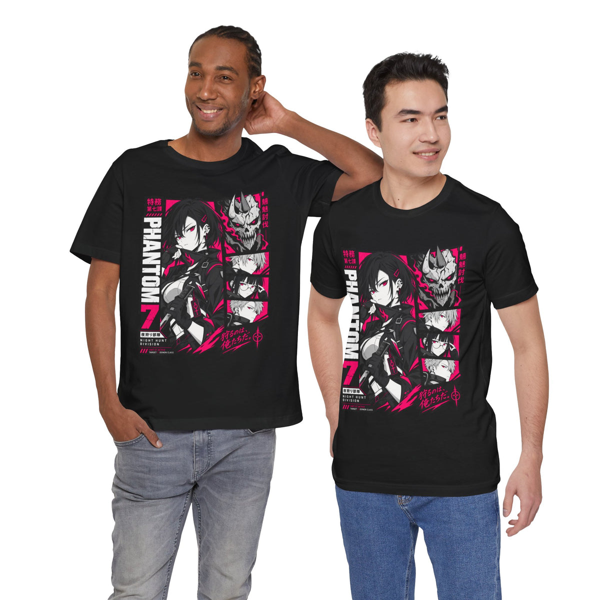 Demon Hunter Shirt – Phantom 7 Night Hunt Anime Squad Tee