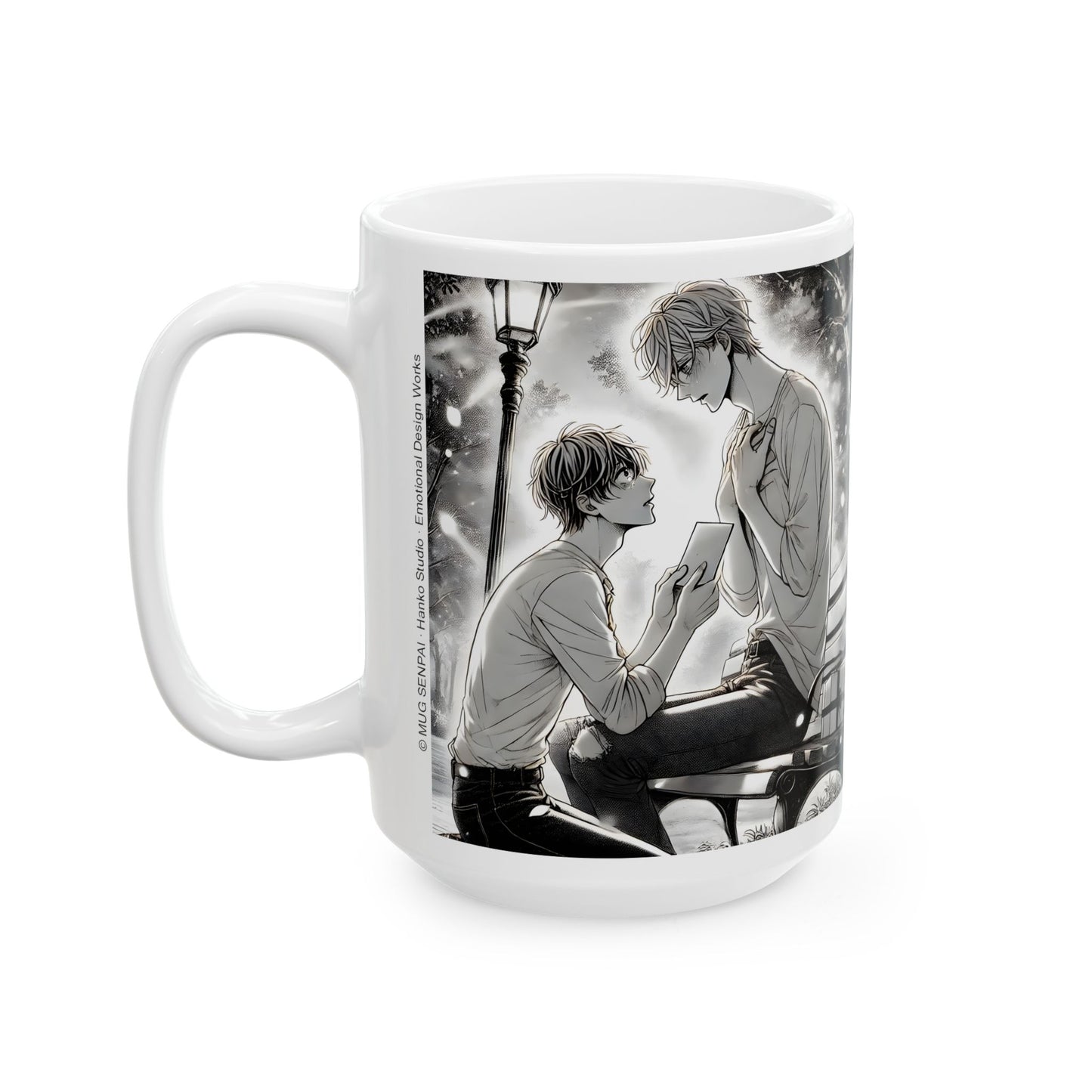 Yaoi BL Mug – Emotional Manga-Style Proposal Coffee Cup, LGBTQ Romance Gift for Boys’ Love Fans and Gay Anime Readers