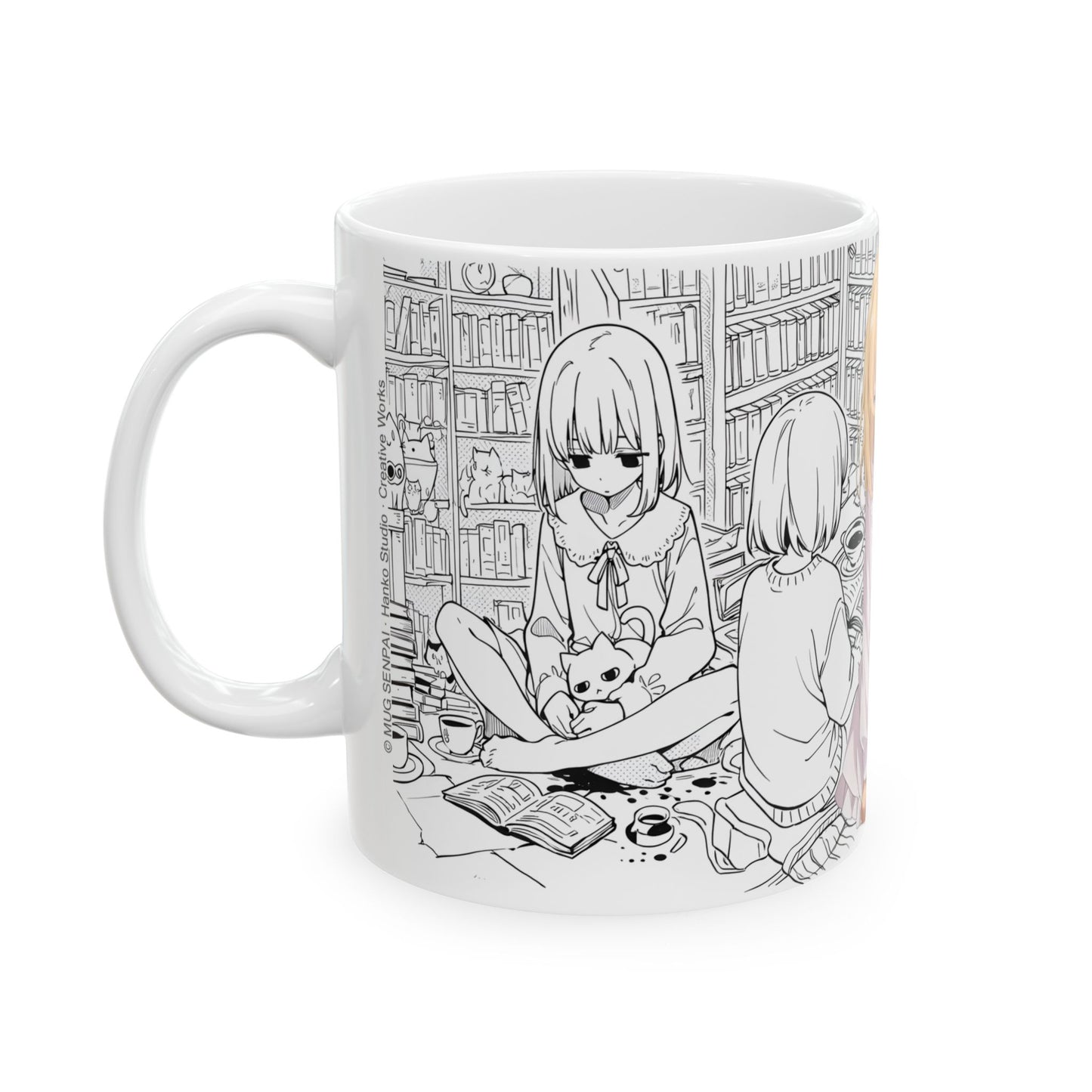 Anime Girl Mug – Cozy Introvert Life Scene, Quiet Daily Aesthetic Cup, Soft Slice of Life Anime Coffee Mug, Calm Homebody Gift